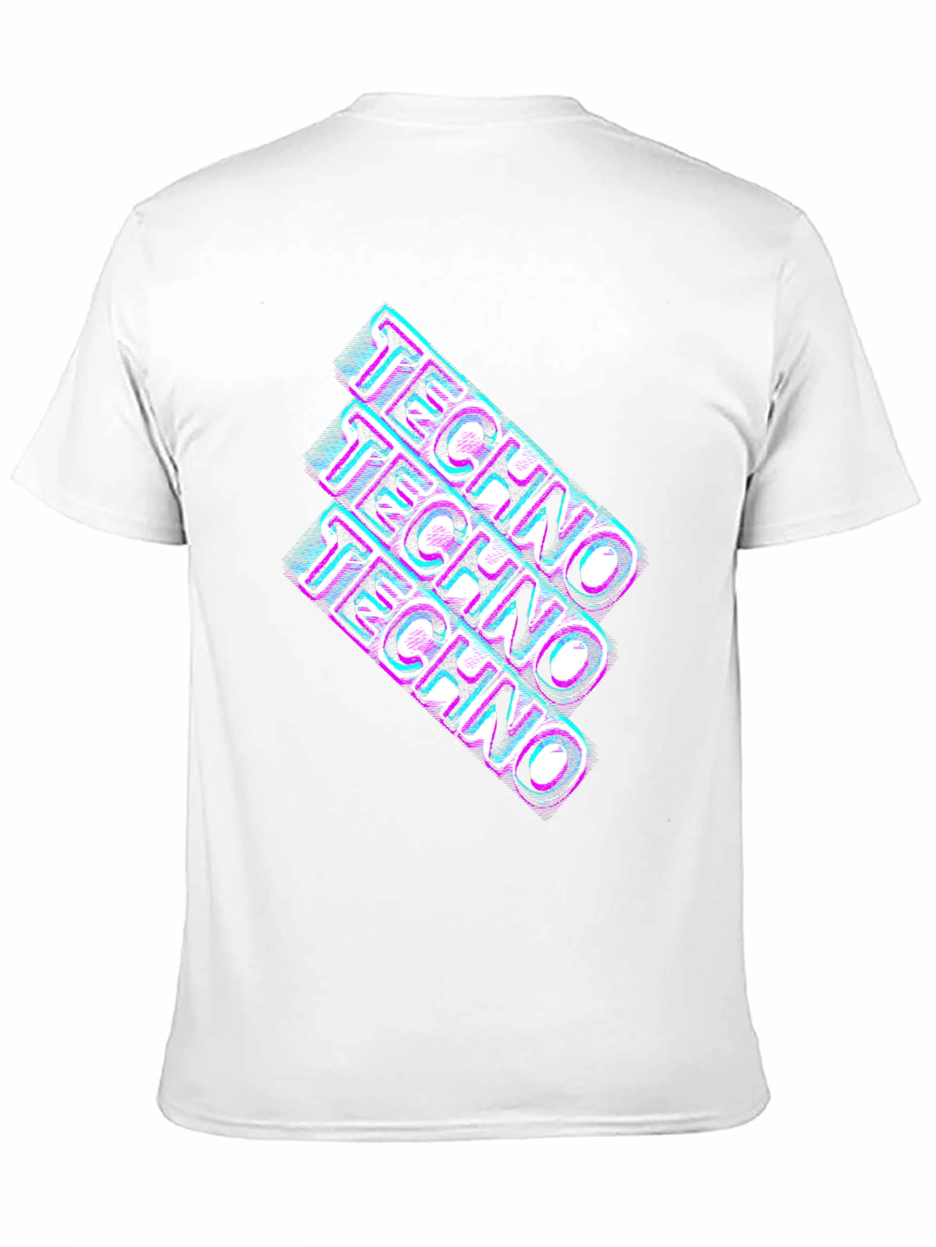 Retro Techno Glitch T-Shirt - Rave Party Tee