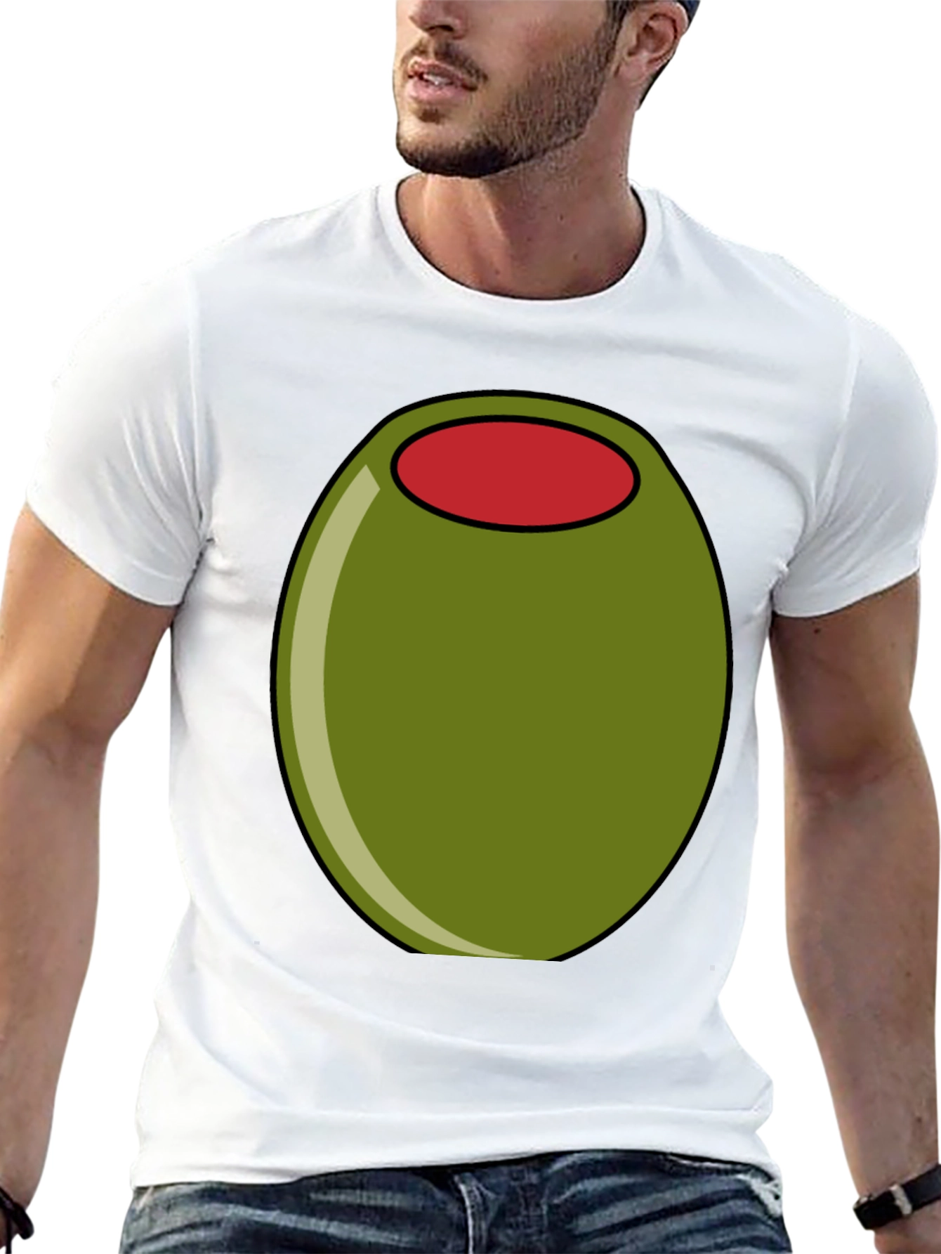 Olive Graphic Tee - Funny Food T-Shirt