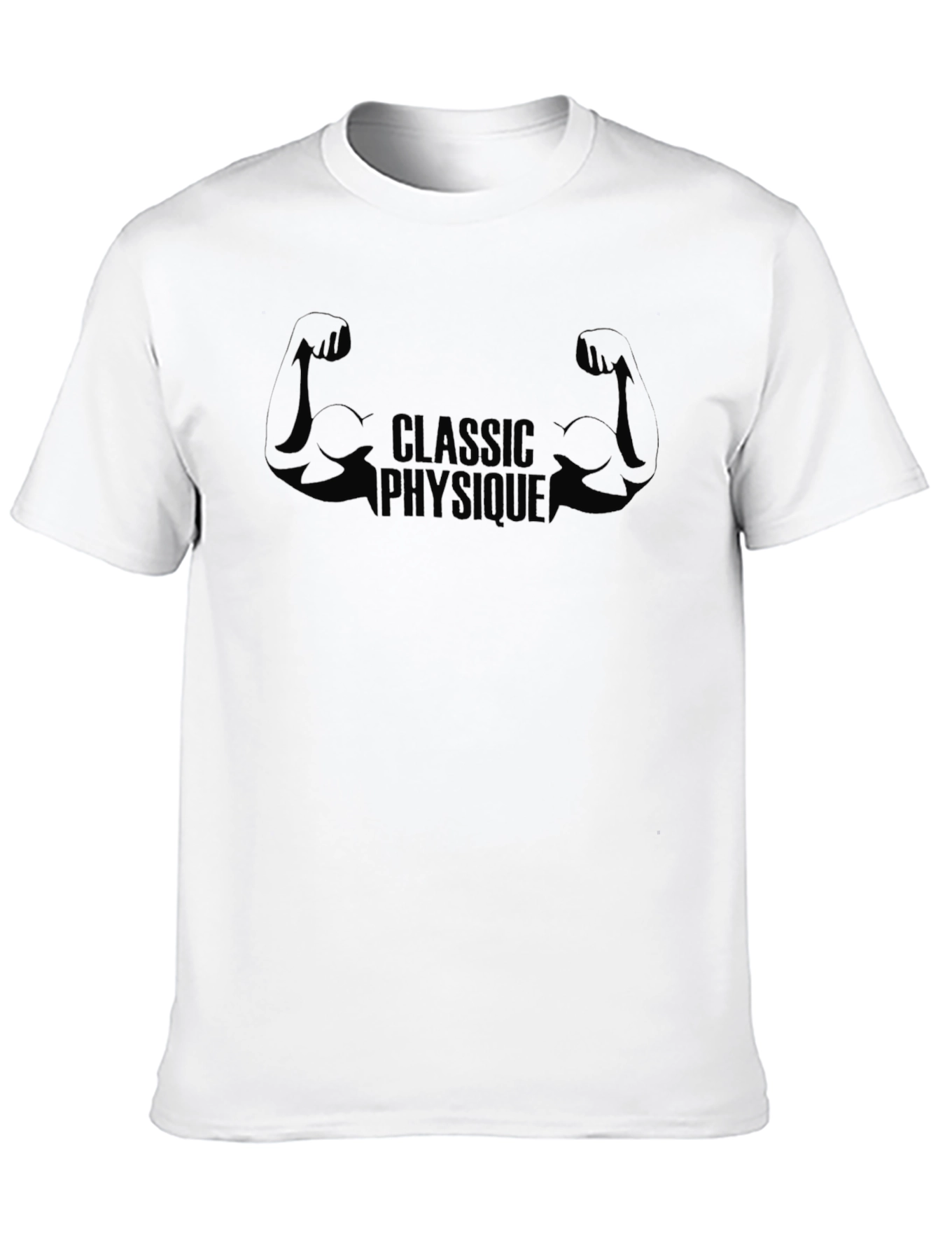 Classic Physique Black Tee | Gym Muscle Shirt