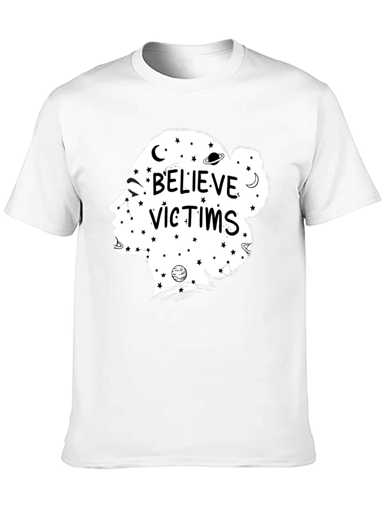 Believe Victims Graphic Tee - Unisex Black T-Shirt
