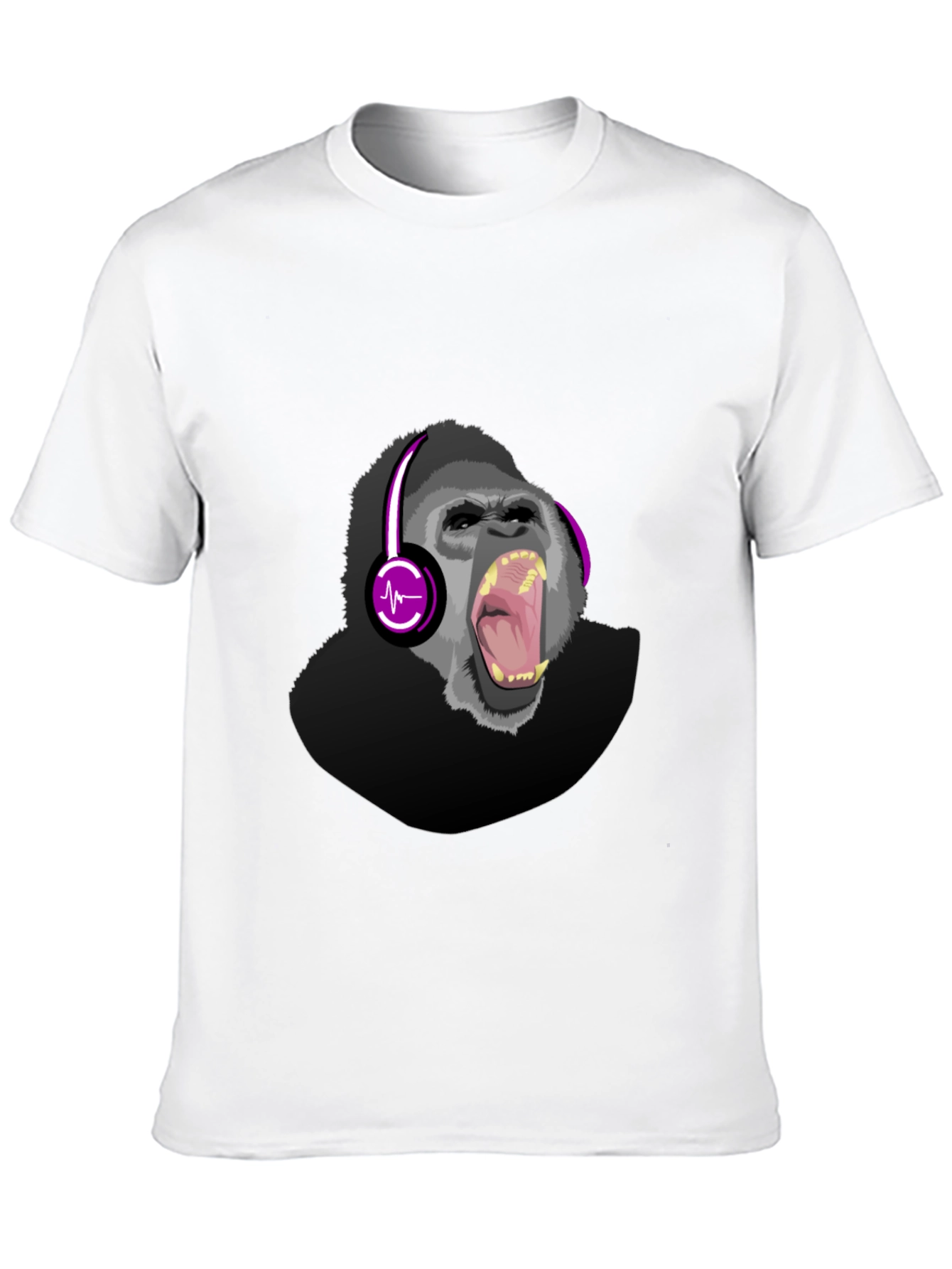 Gorilla DJ Graphic T-Shirt - Mens Black Tee