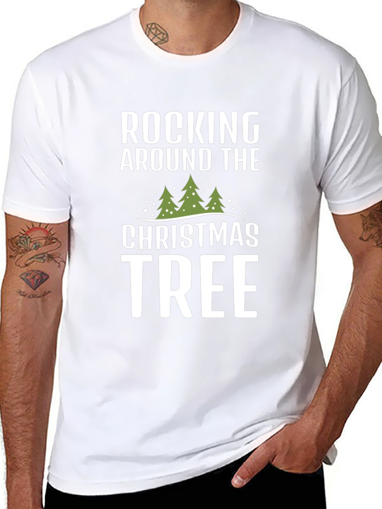 Rocking Around The Christmas Tree Graphic Tee