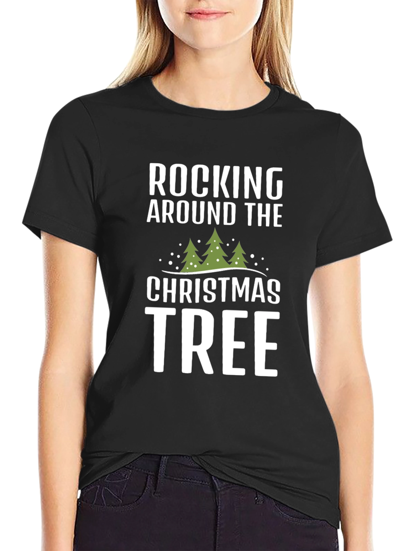 Rocking Around The Christmas Tree Graphic Tee
