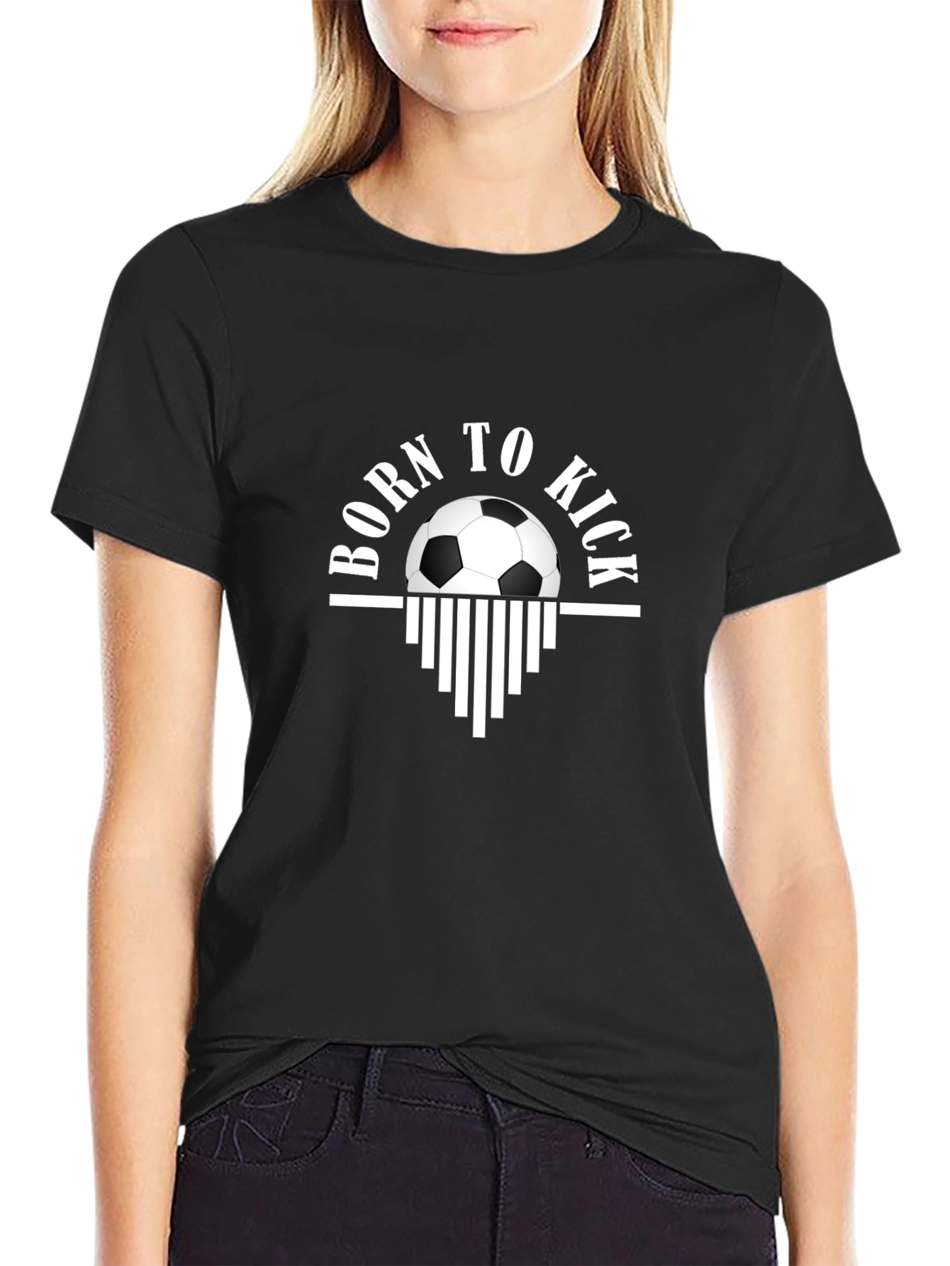 Born to Kick Soccer T-Shirt - Black