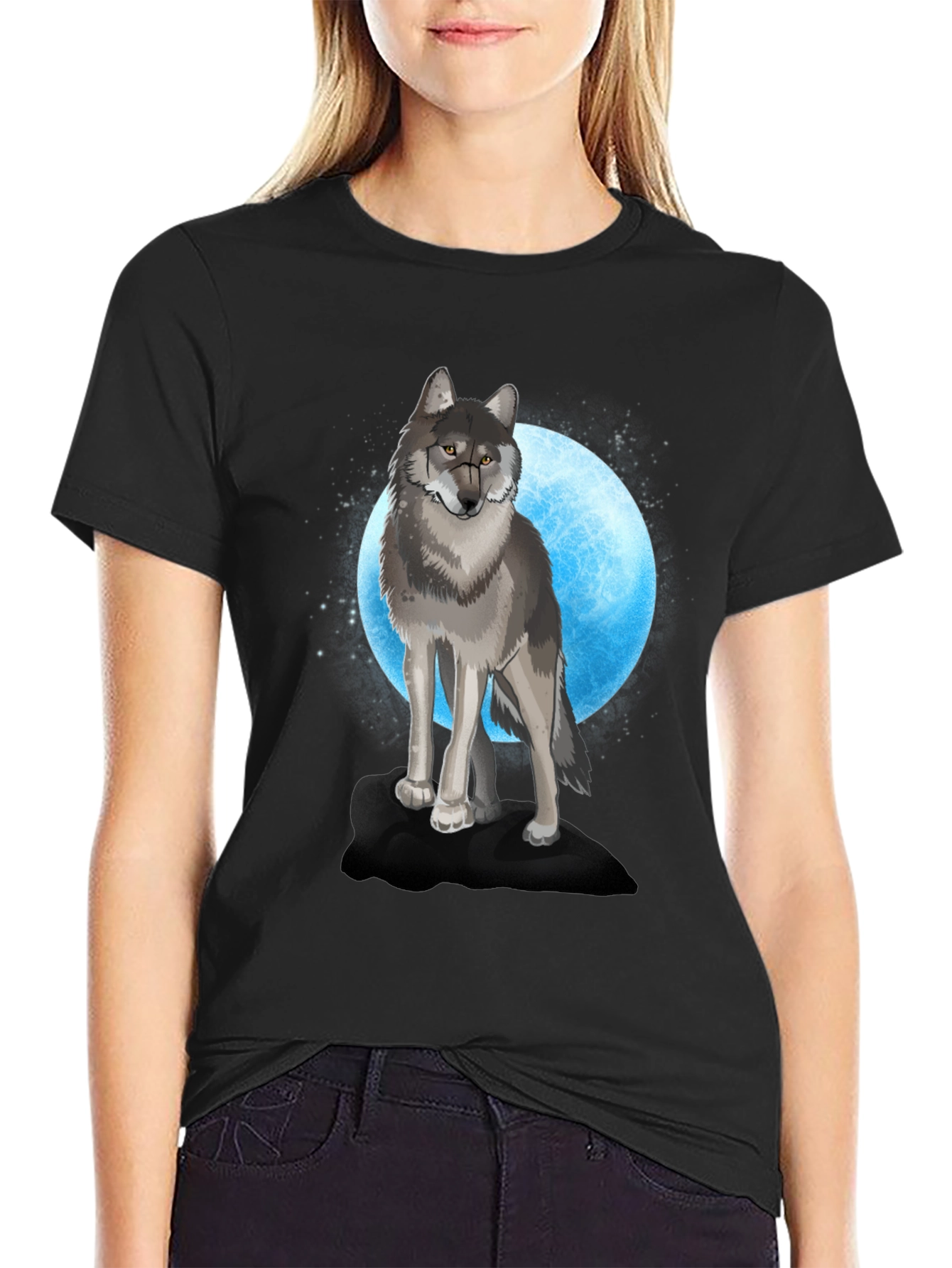 Wolf Moon Graphic T-Shirt