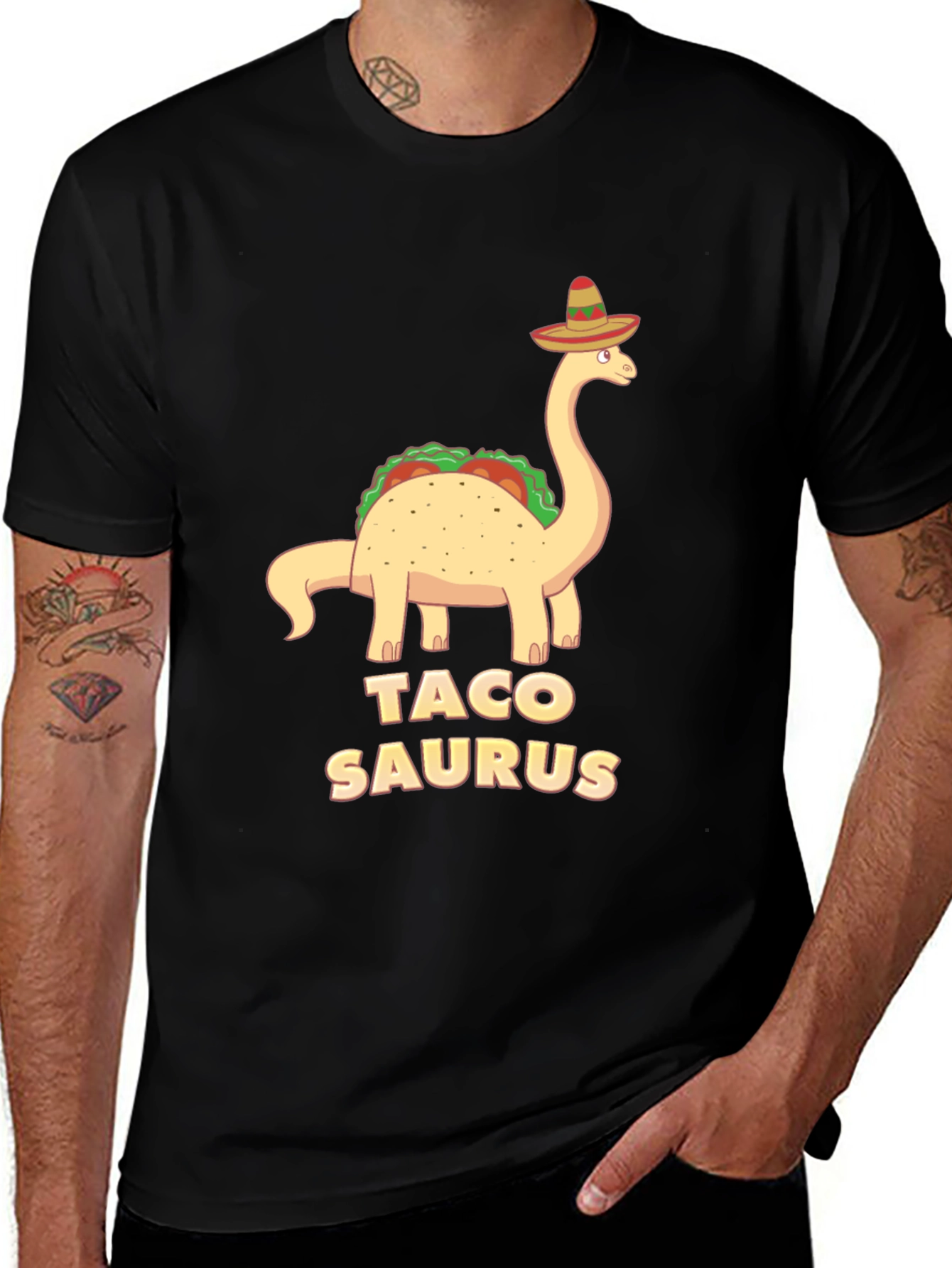 Taco Saurus T-Shirt - Funny Dinosaur Tee