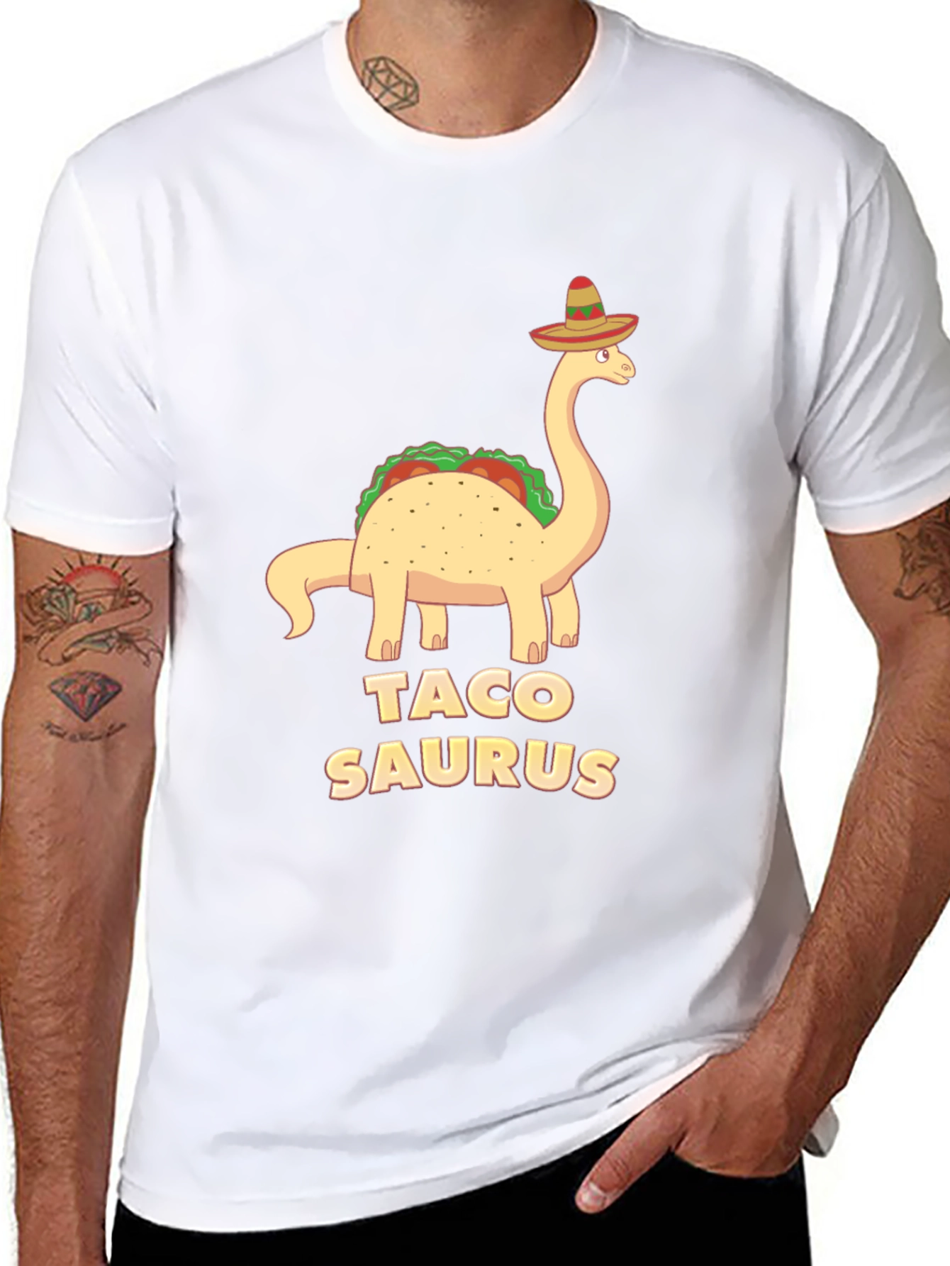 Taco Saurus T-Shirt - Funny Dinosaur Tee