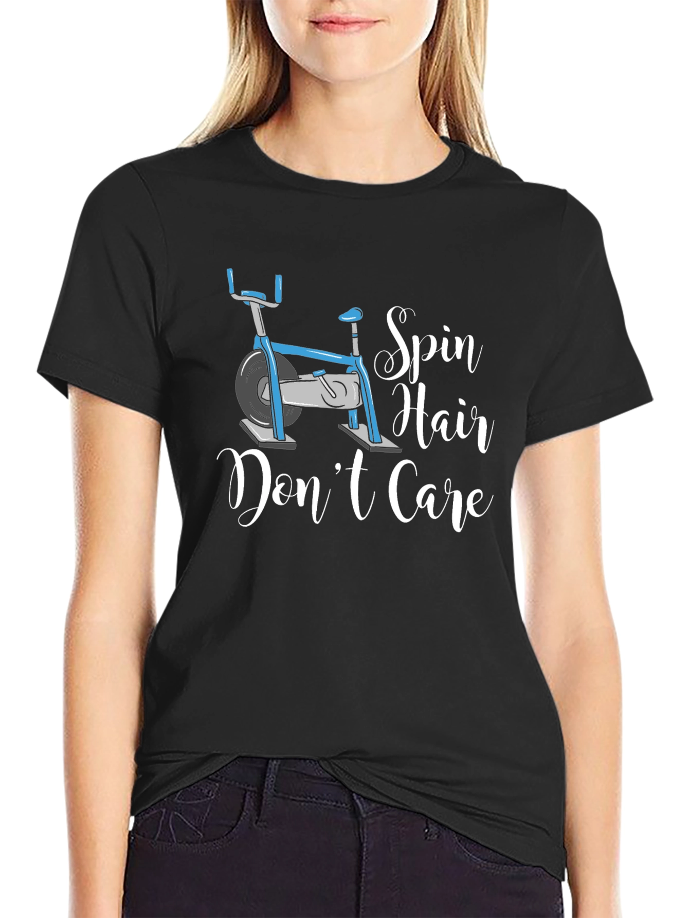 Spin Hair Dont Care T-Shirt - Fitness Apparel