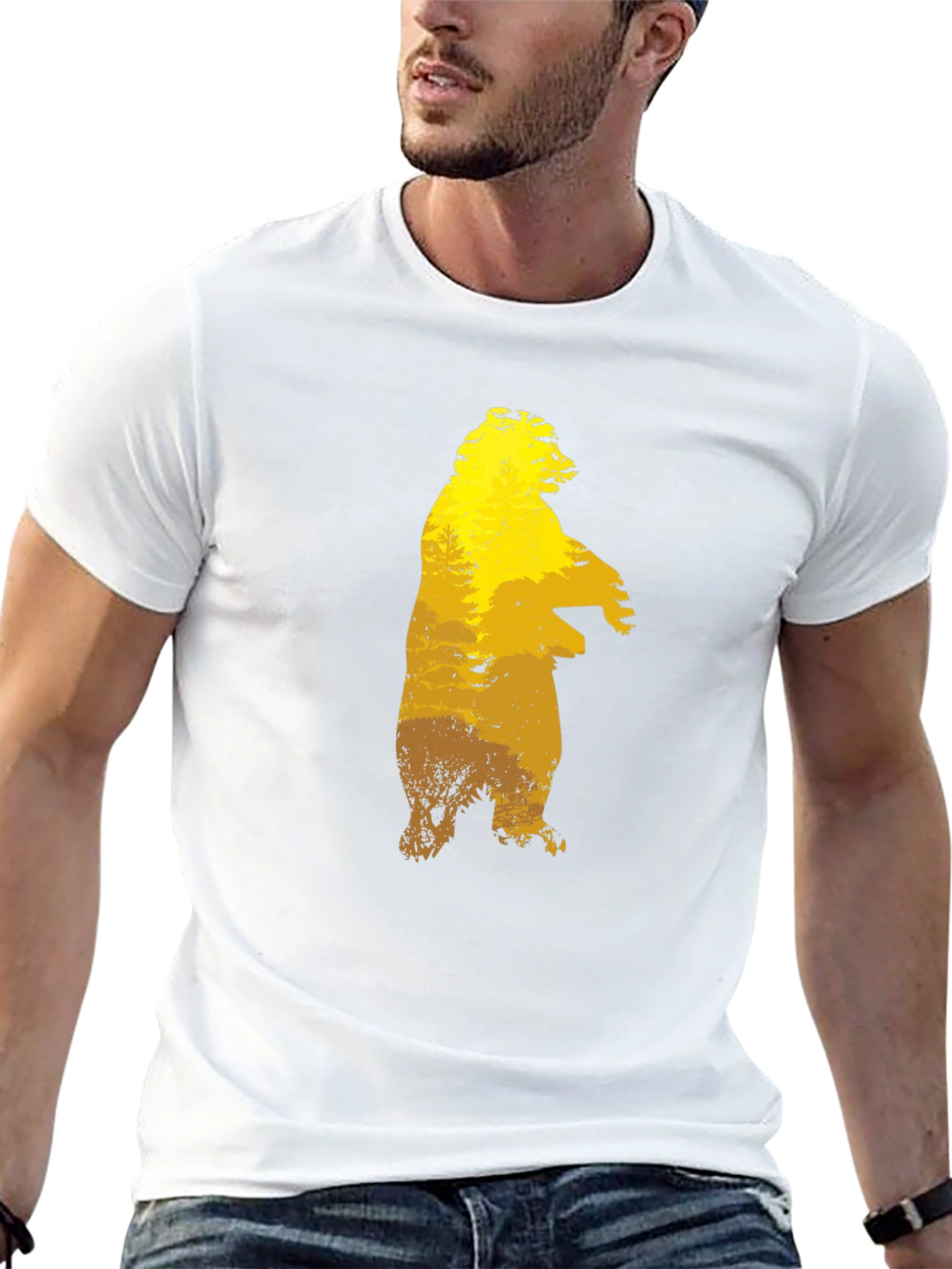 Bear Silhouette Graphic Tee
