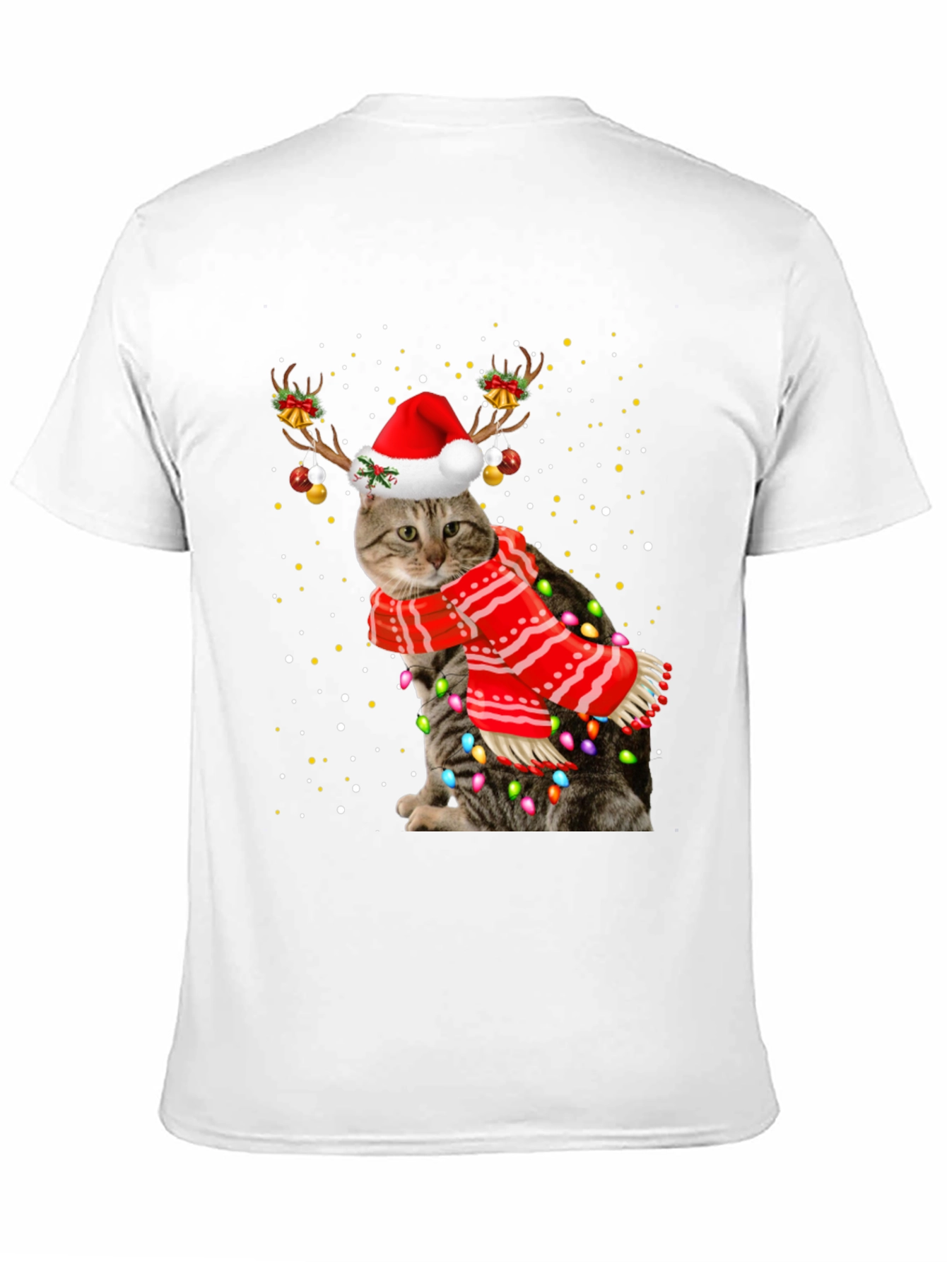 Festive Christmas Cat T-Shirt