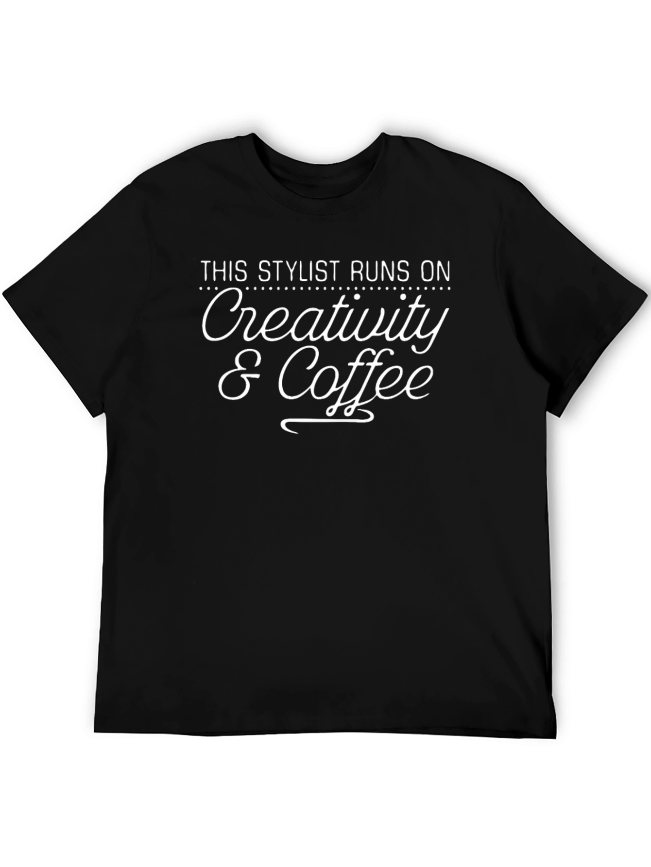 Stylist Creativity & Coffee Graphic T-Shirt