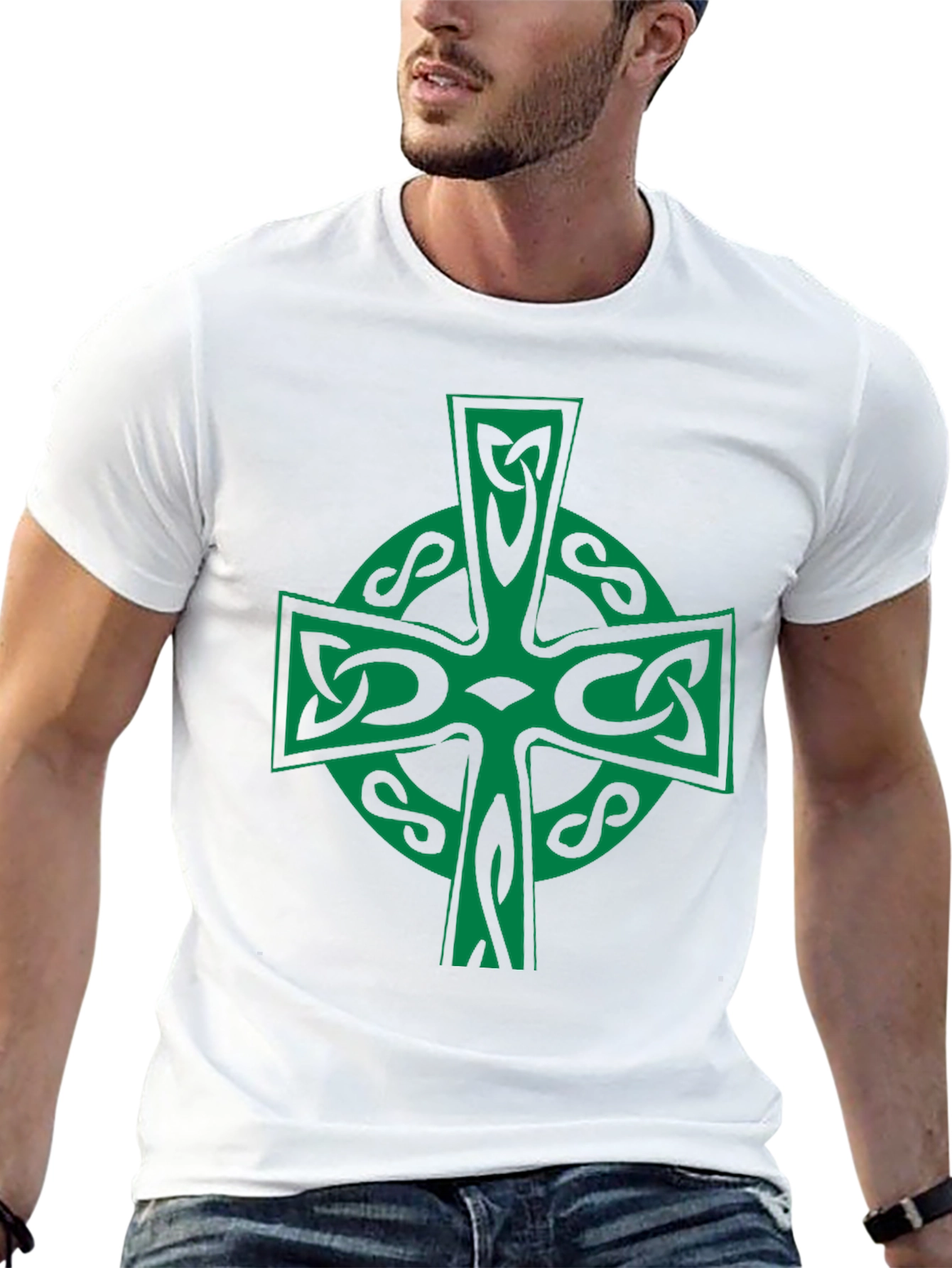 Celtic Cross Graphic Tee - Irish Pride