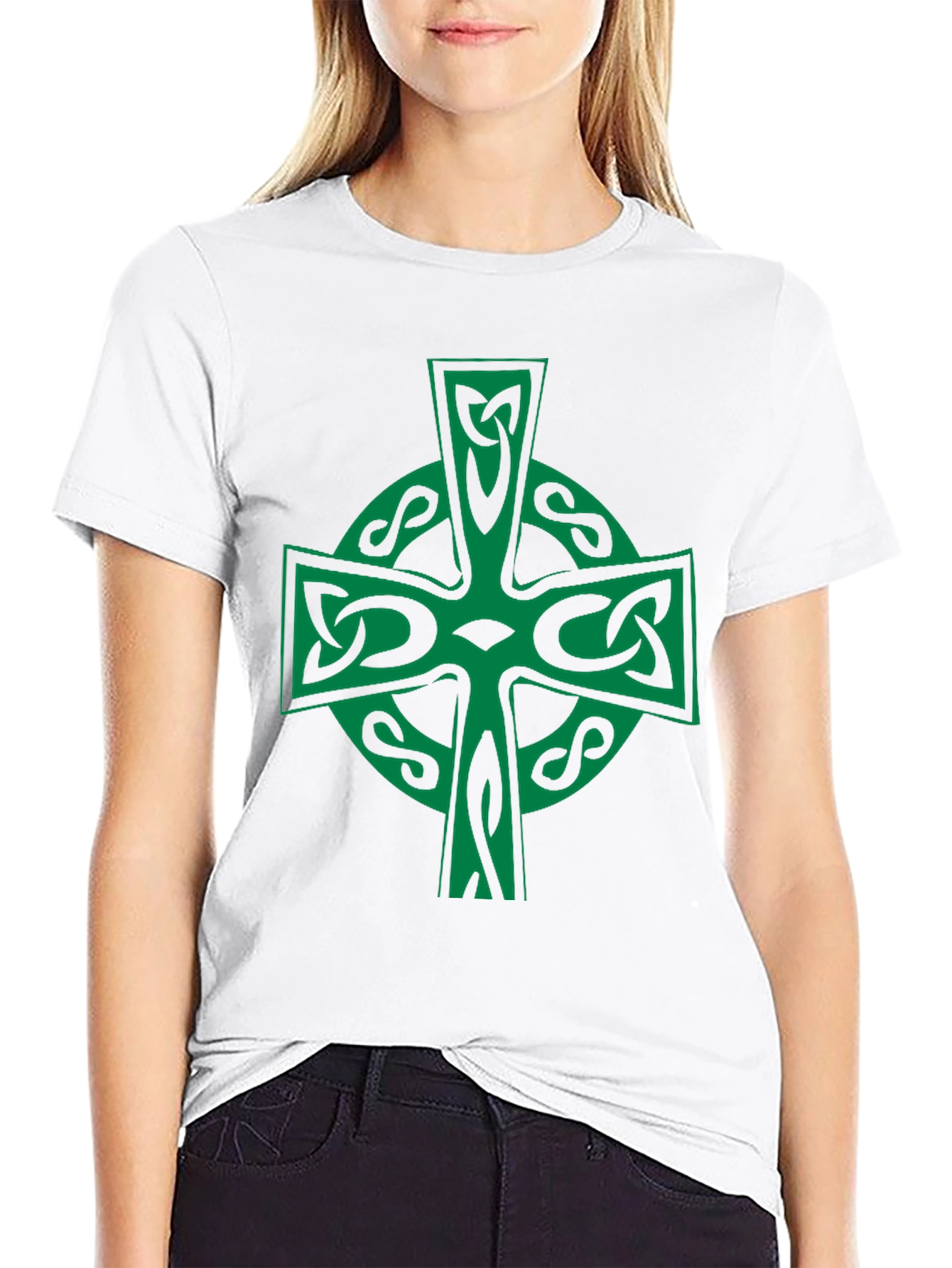 Celtic Cross Graphic Tee - Irish Pride
