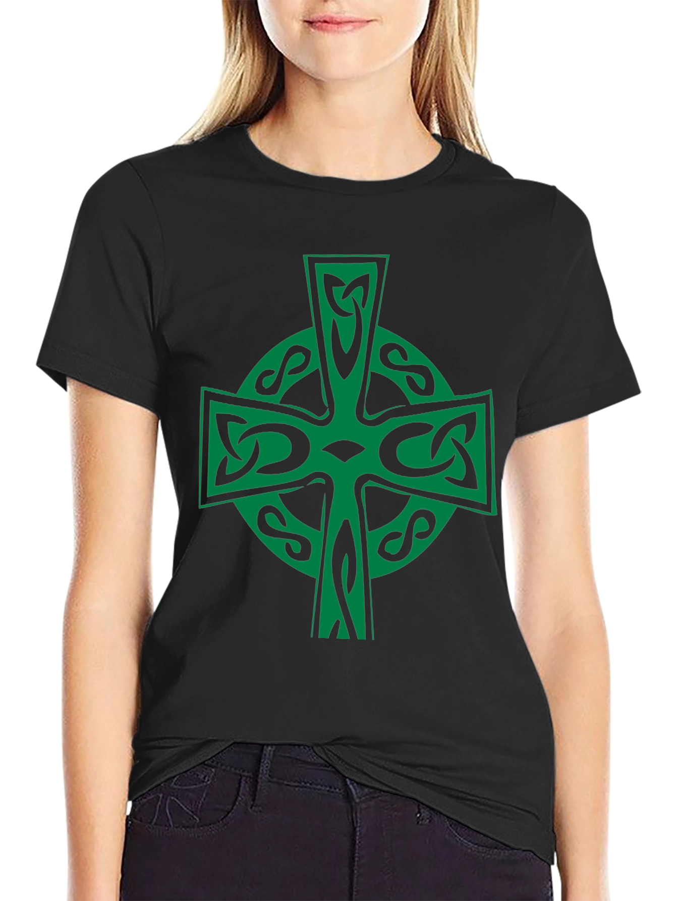 Celtic Cross Graphic Tee - Irish Pride