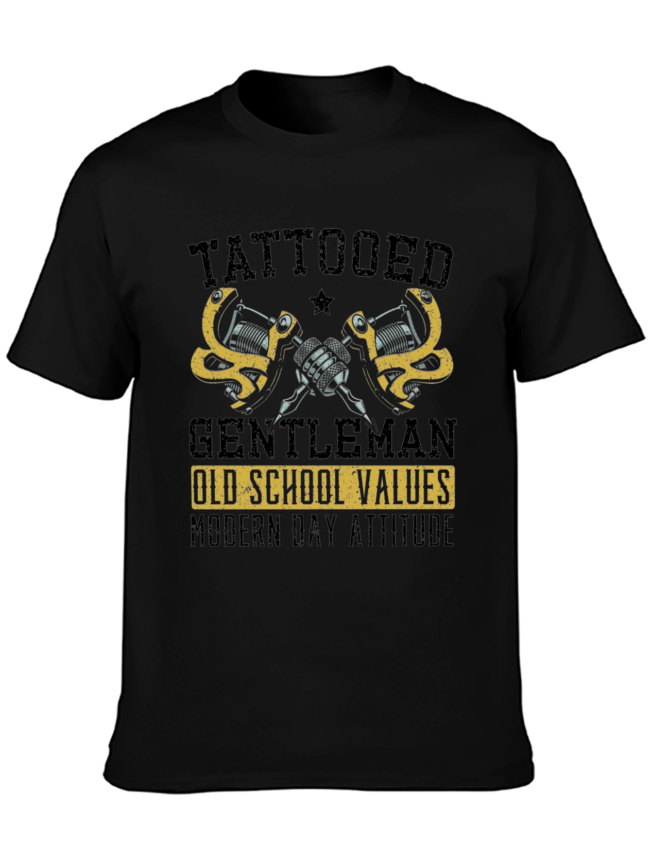 Tattooed Gentleman Old School Values Modern Attitude T-Shirt