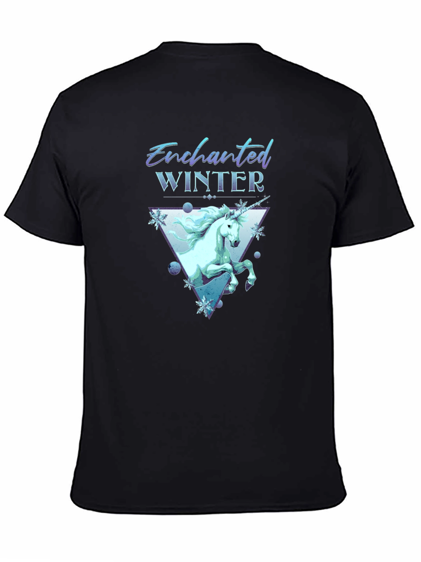 Enchanted Winter Unicorn Graphic T-Shirt