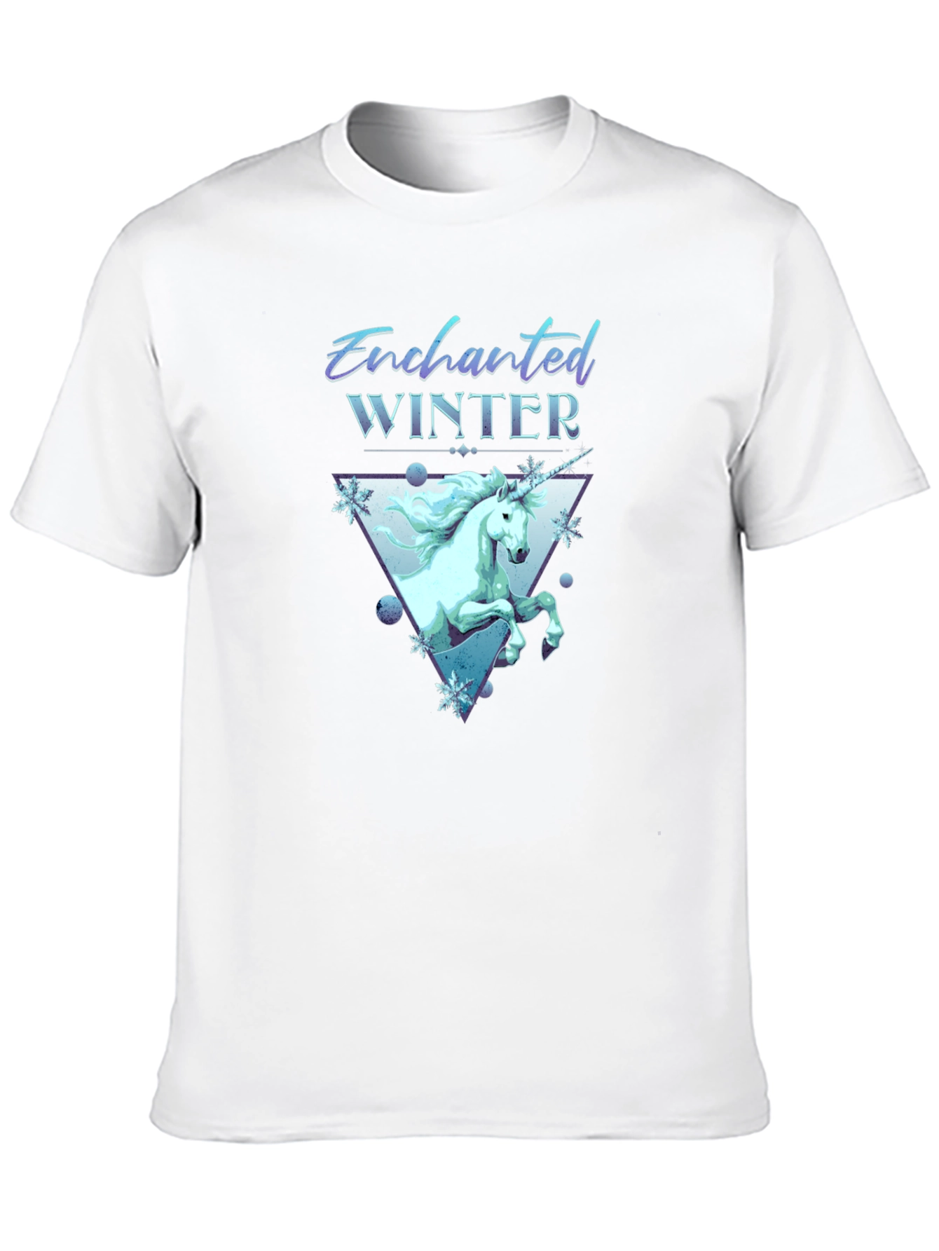 Enchanted Winter Unicorn Graphic T-Shirt