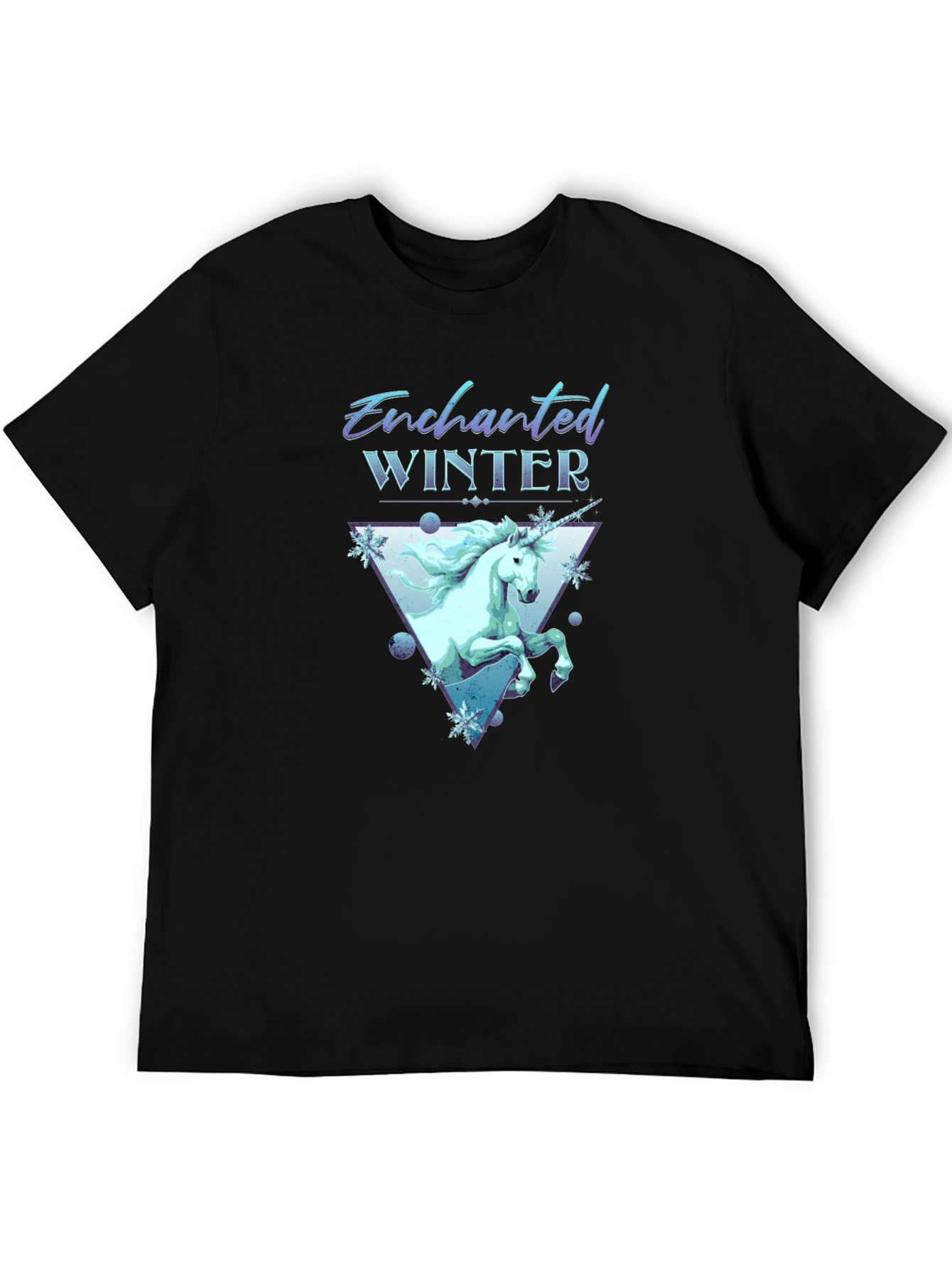 Enchanted Winter Unicorn Graphic T-Shirt