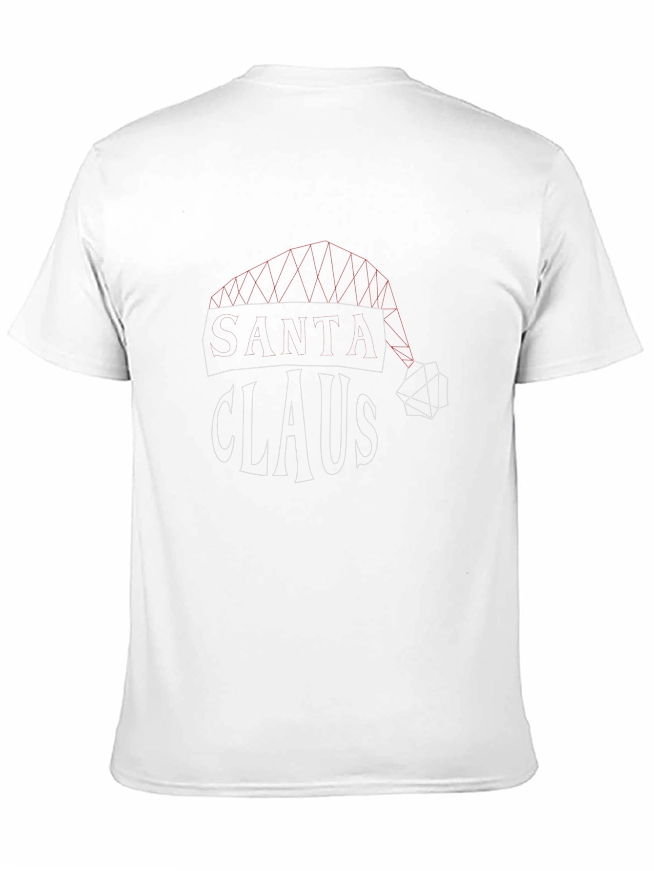 Geometric Santa Claus Graphic Tee