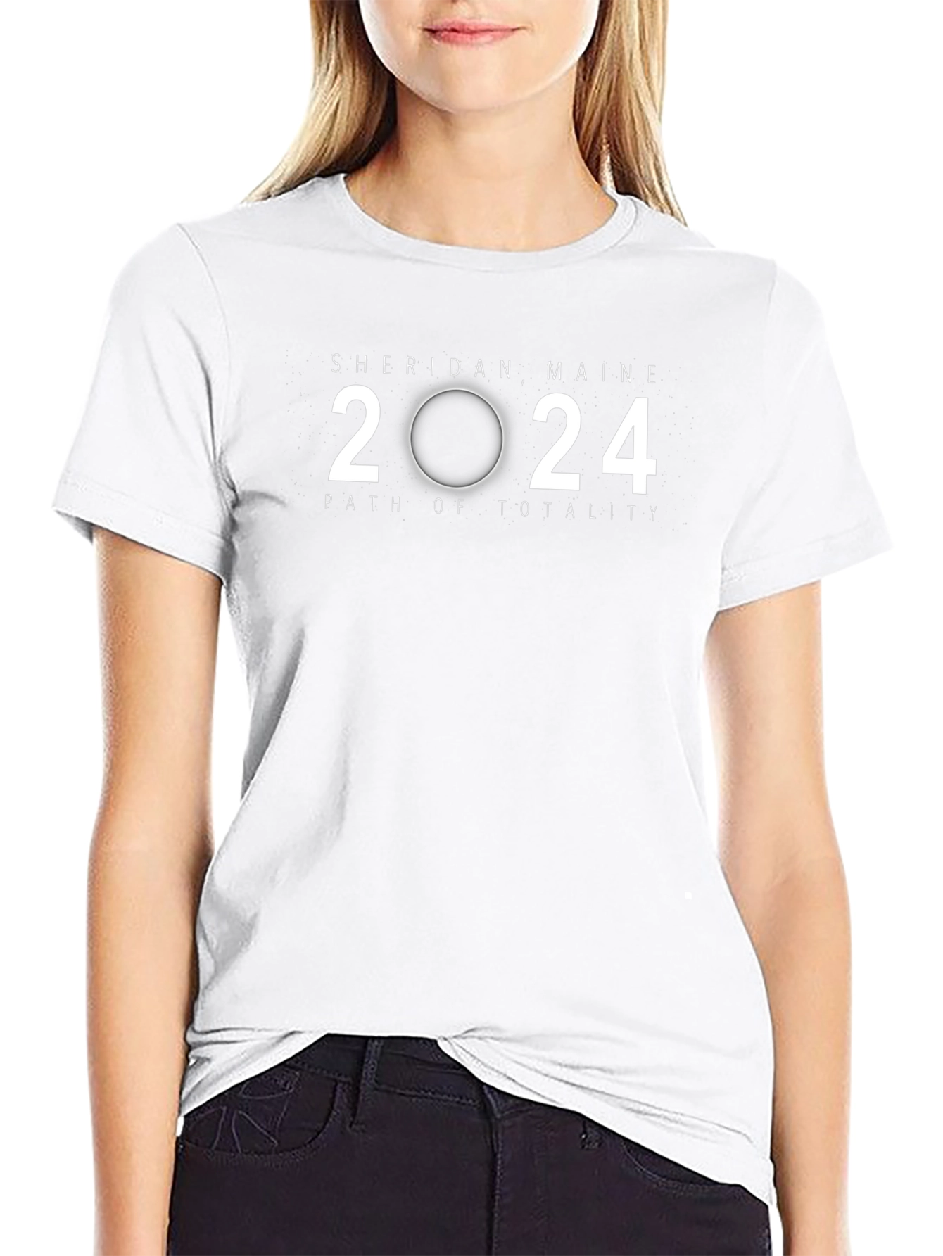 Sheridan Maine 2024 Total Solar Eclipse T-Shirt