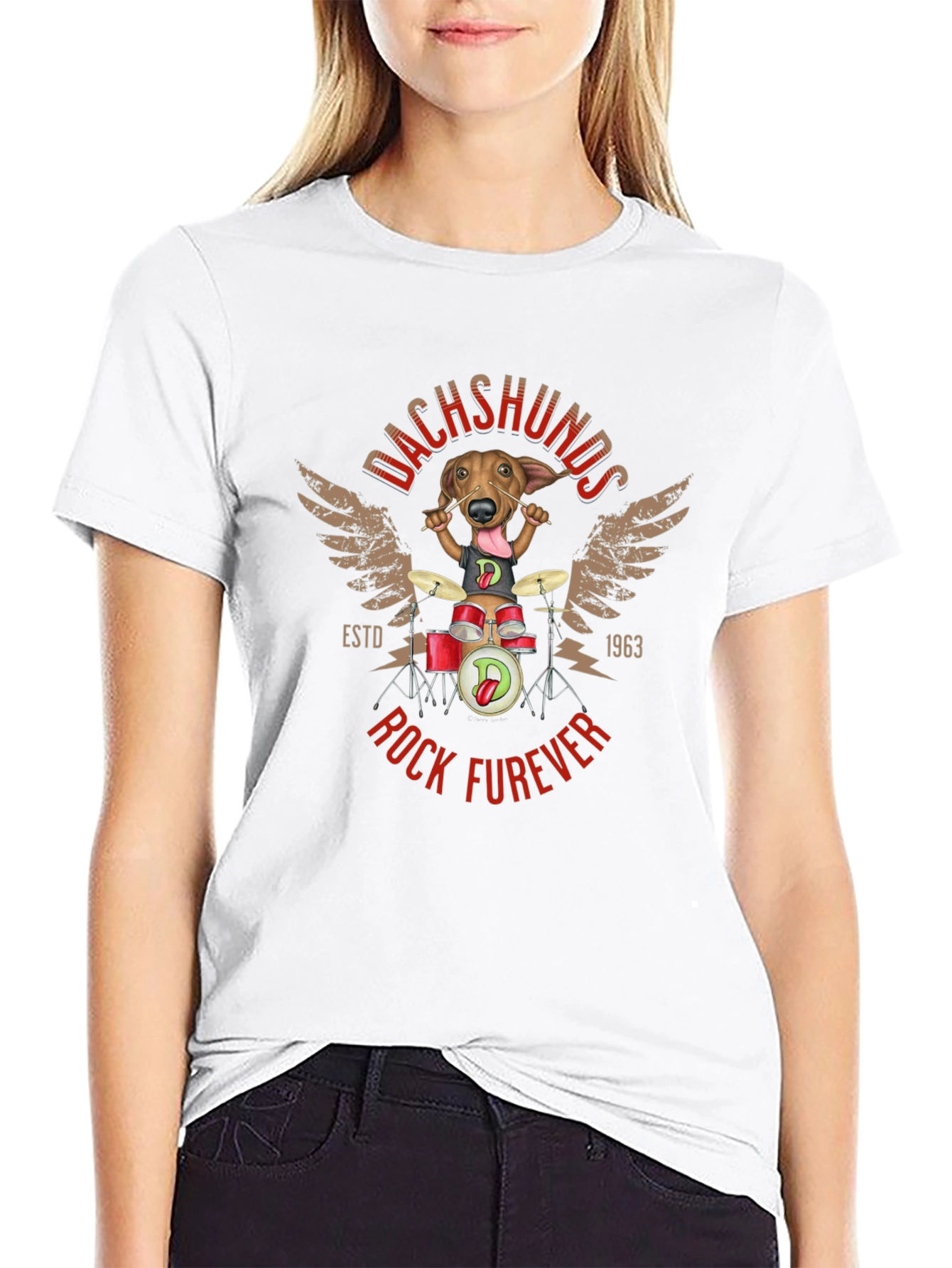 Dachshunds Rock Furever T-Shirt
