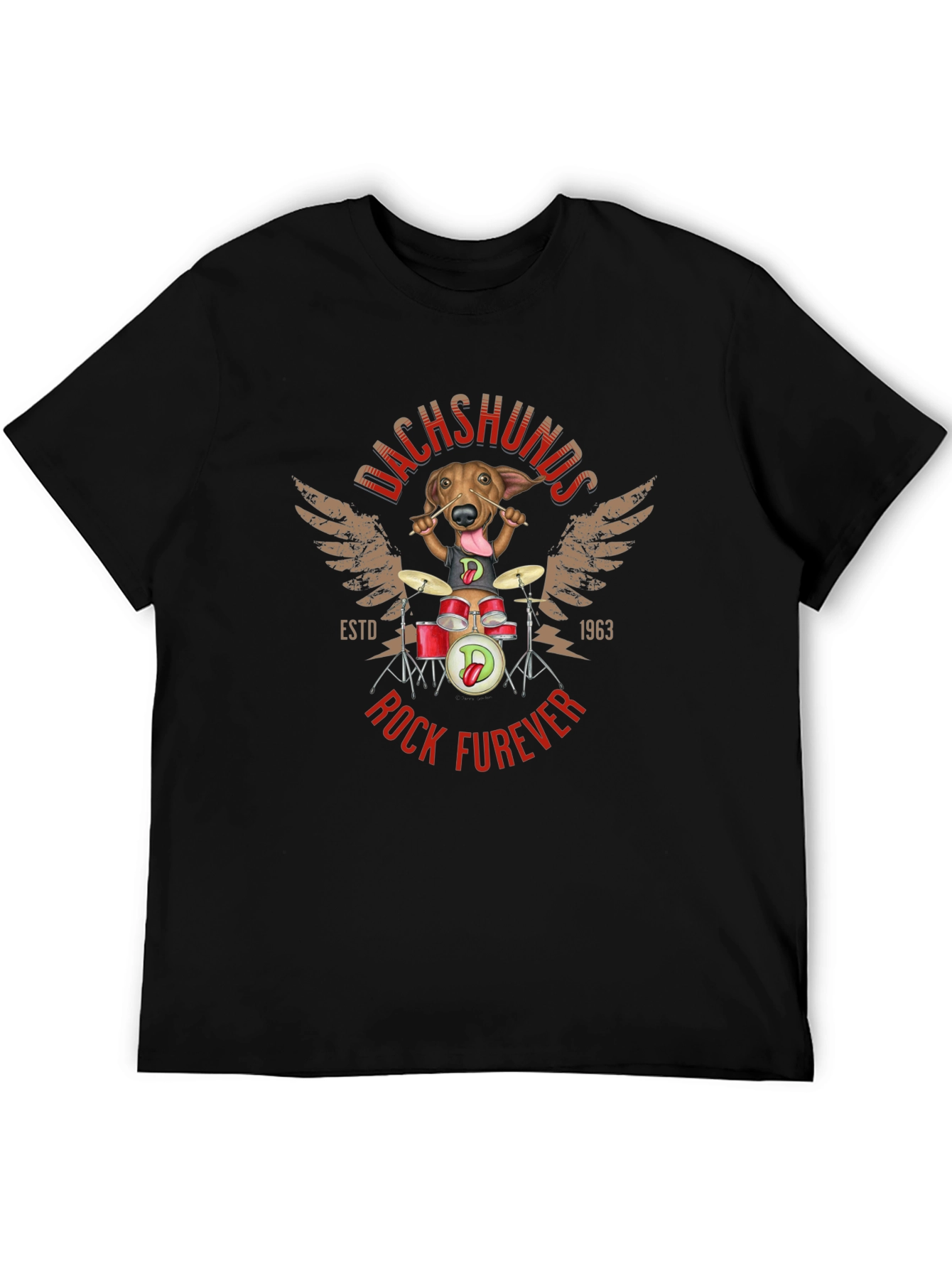 Dachshunds Rock Furever T-Shirt