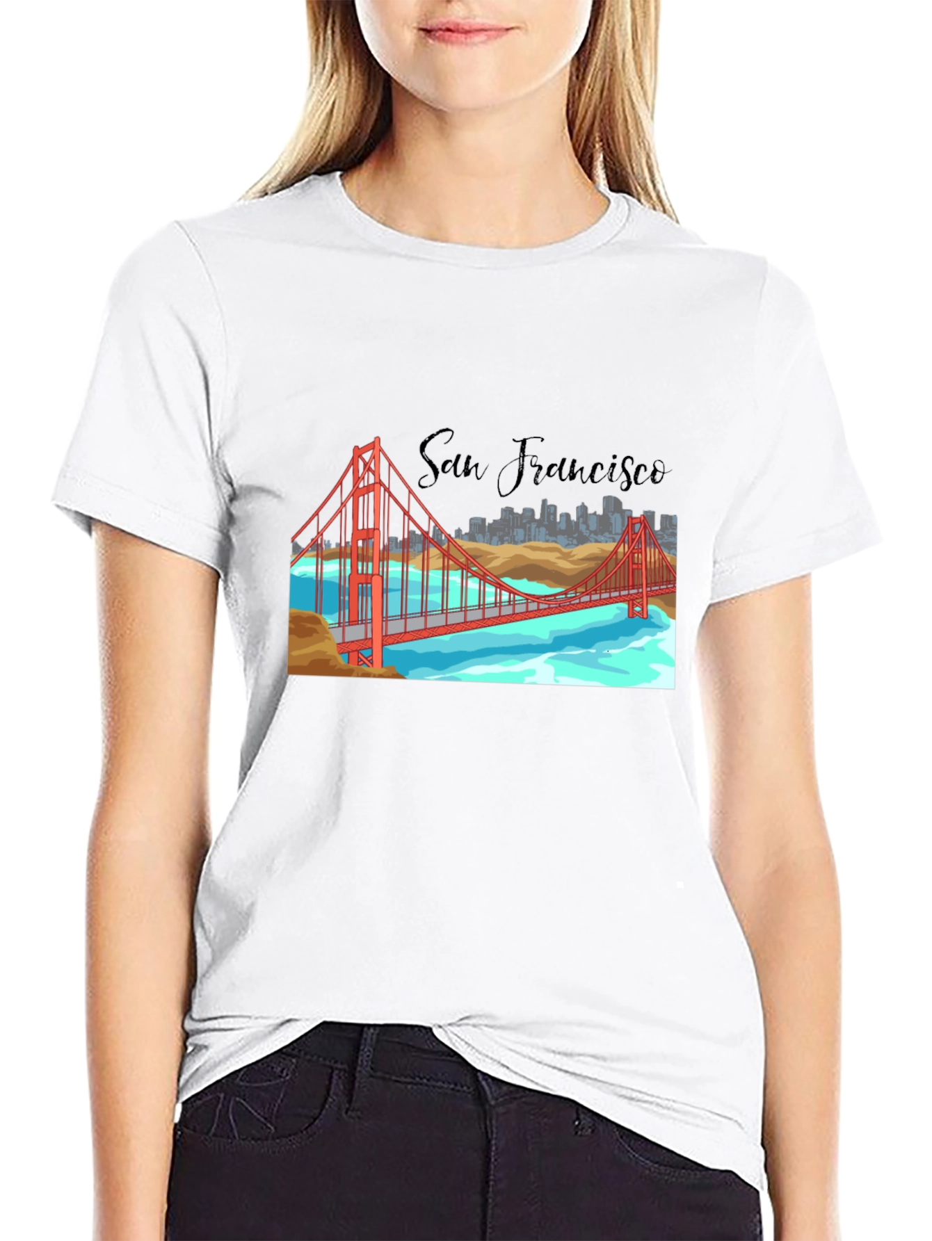 San Francisco Bridge Graphic T-Shirt