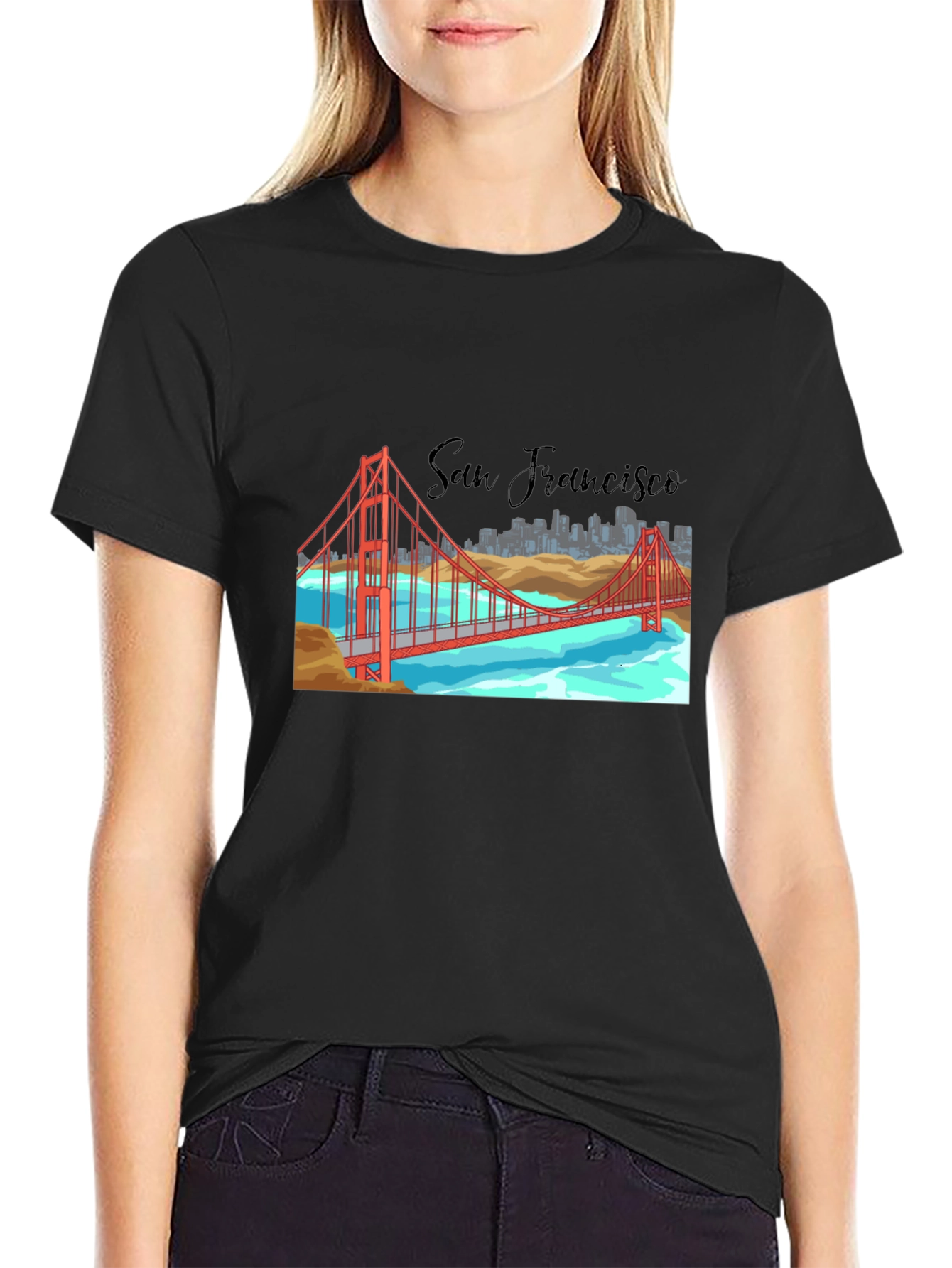 San Francisco Bridge Graphic T-Shirt