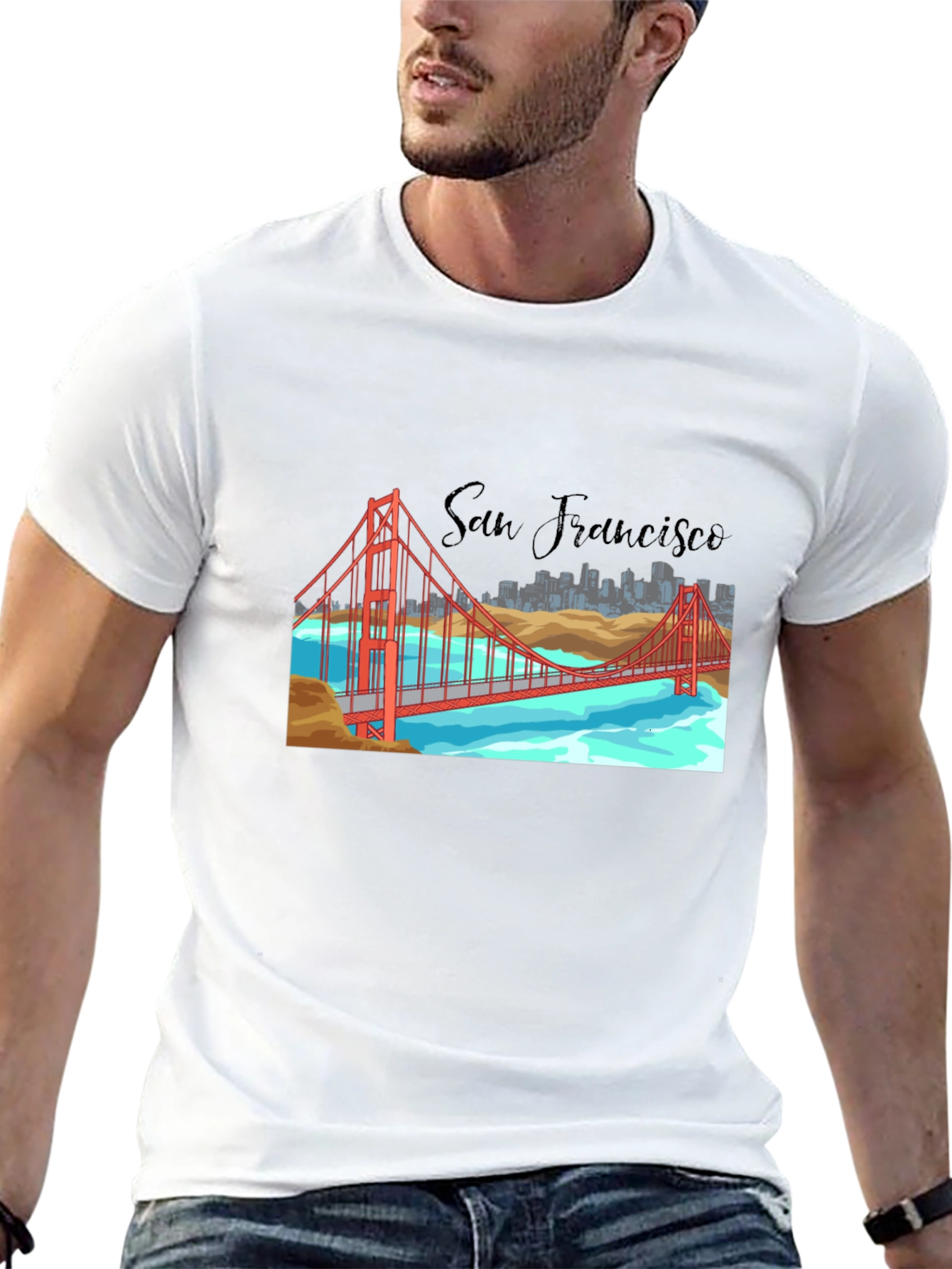 San Francisco Bridge Graphic T-Shirt