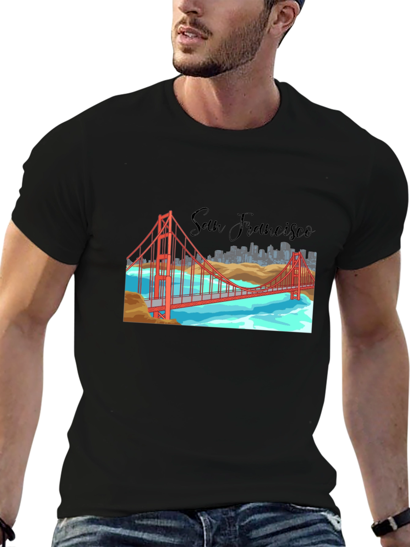 San Francisco Bridge Graphic T-Shirt