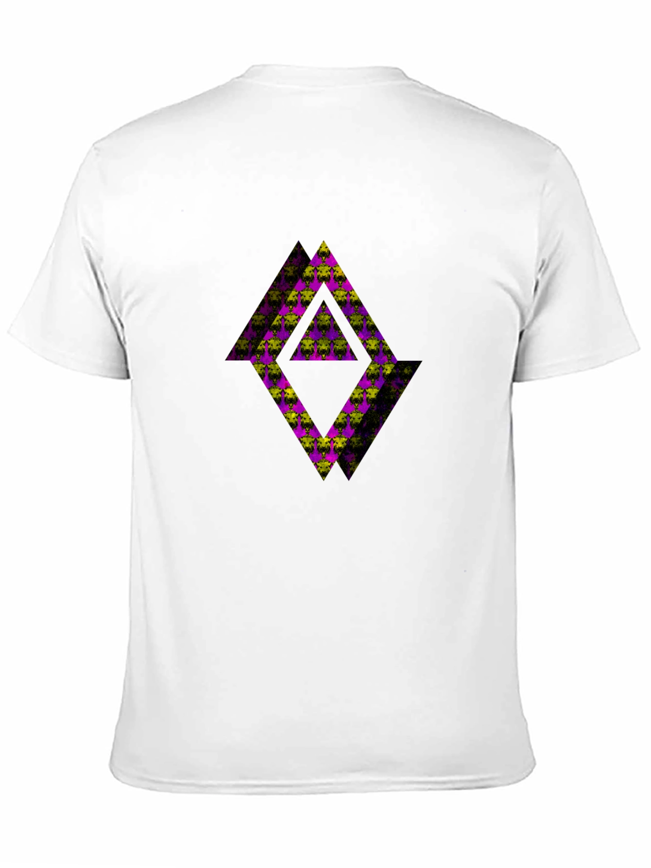 Abstract Graphic Black Tee Shirt