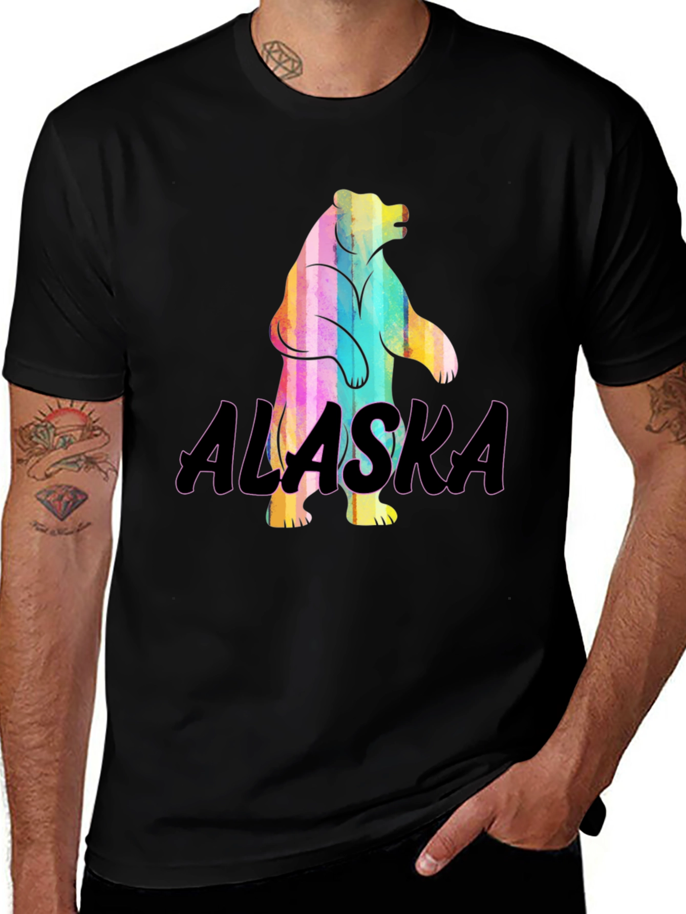 Alaska Bear Graphic T-Shirt - Mens