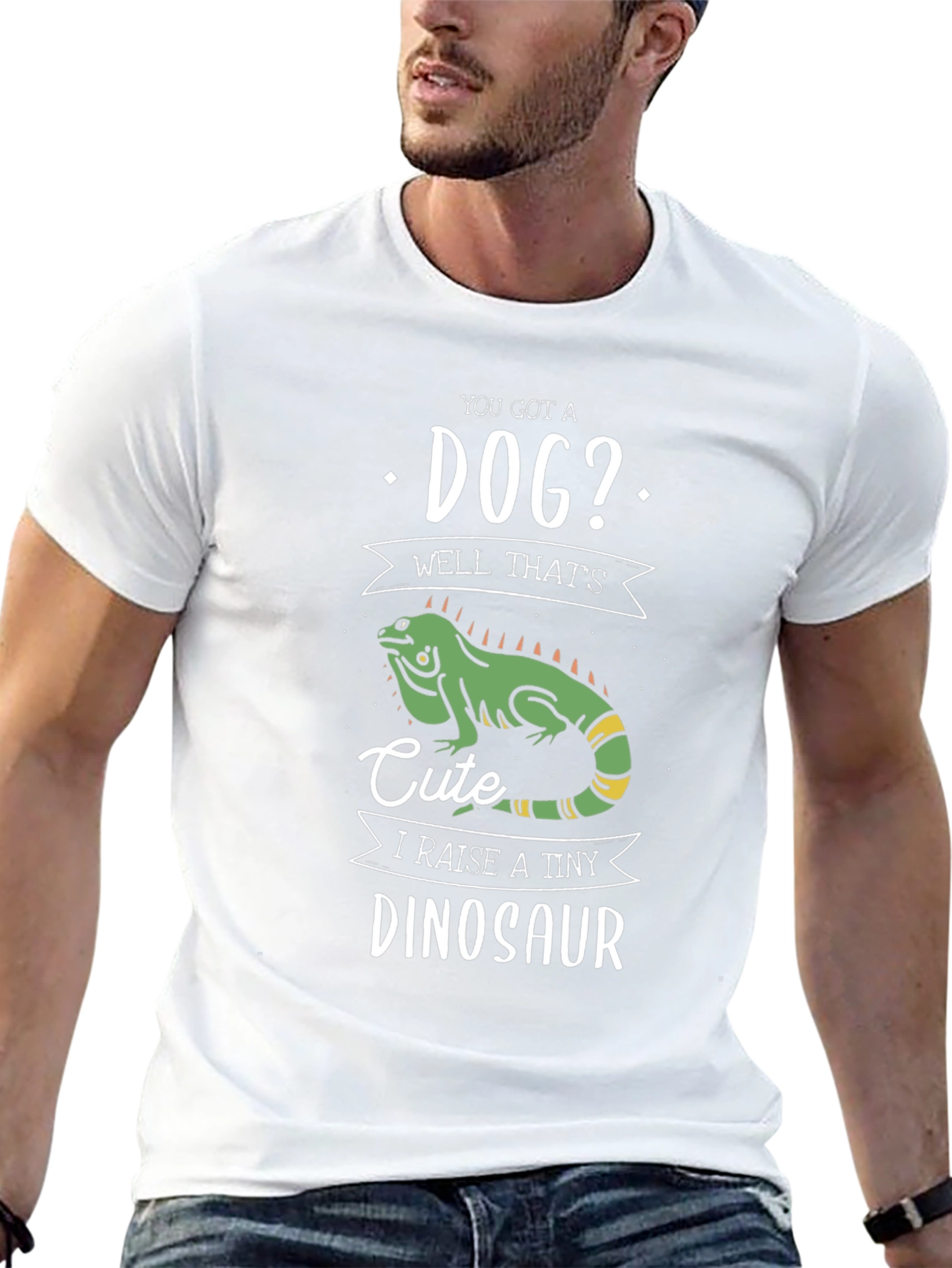 Funny Reptile T-Shirt - I Raise a Tiny Dinosaur