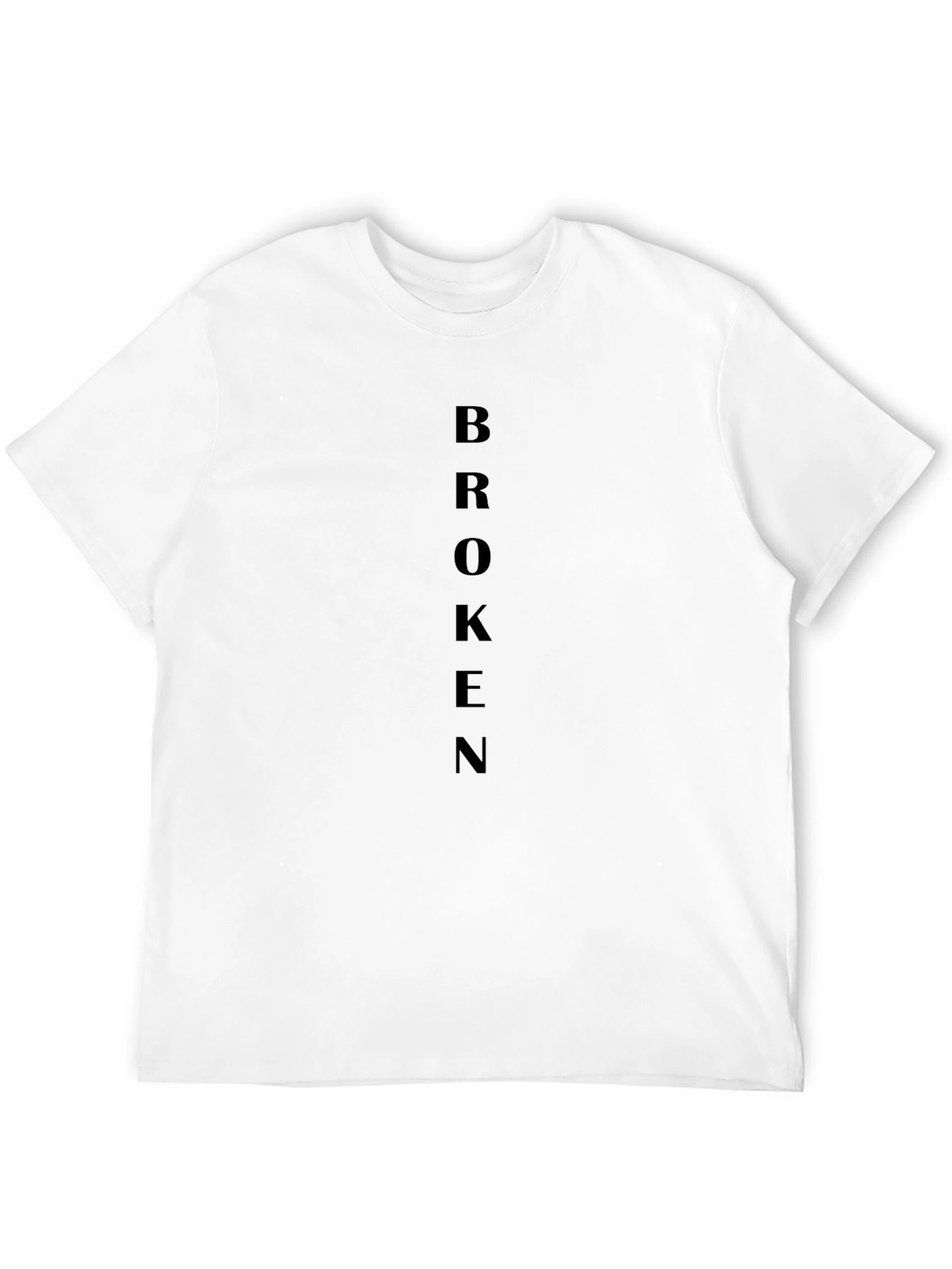 Broken Graphic Tee - Minimalist Design