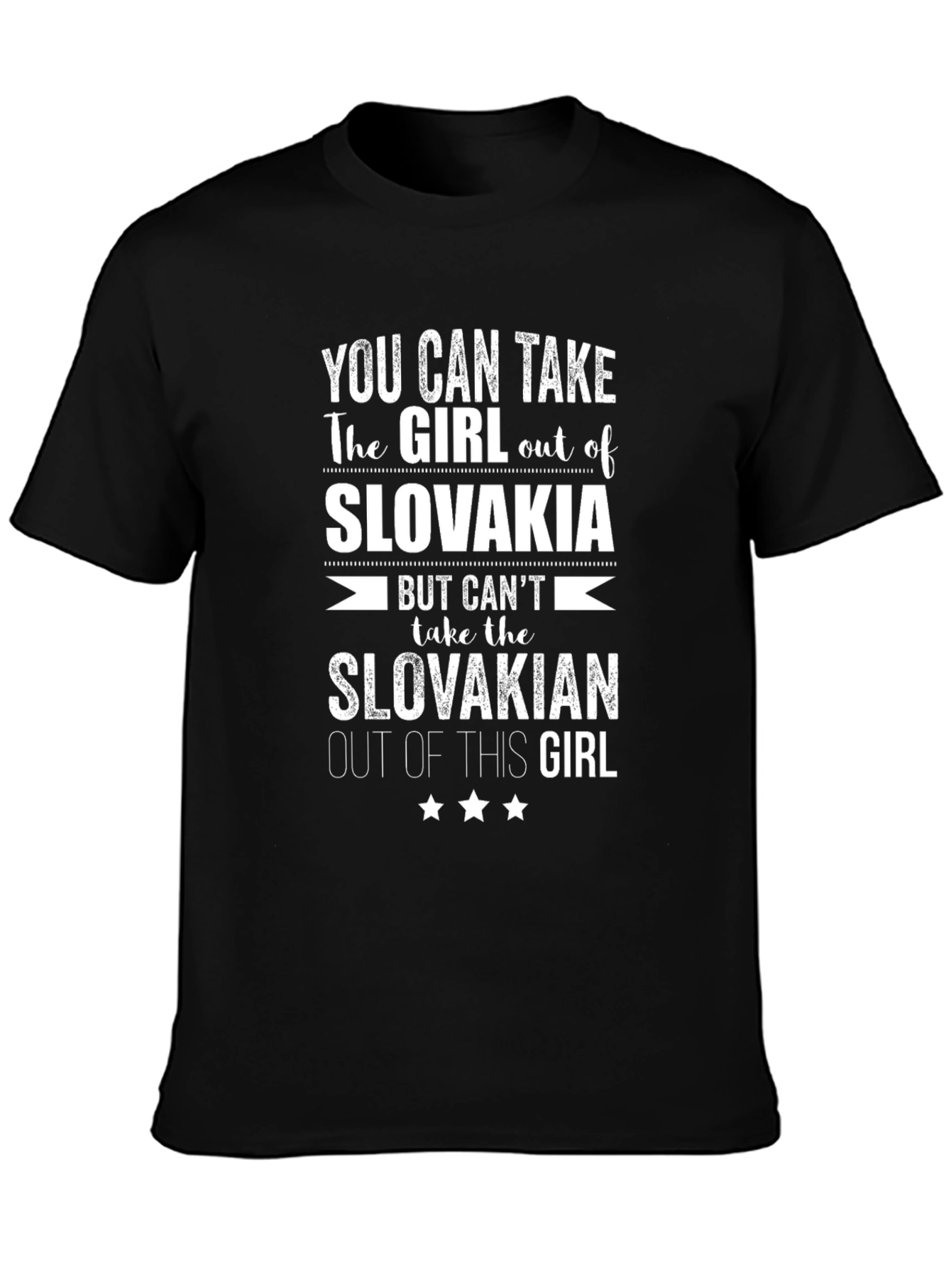 Slovakia Pride Graphic T-Shirt - Slovakian Girl