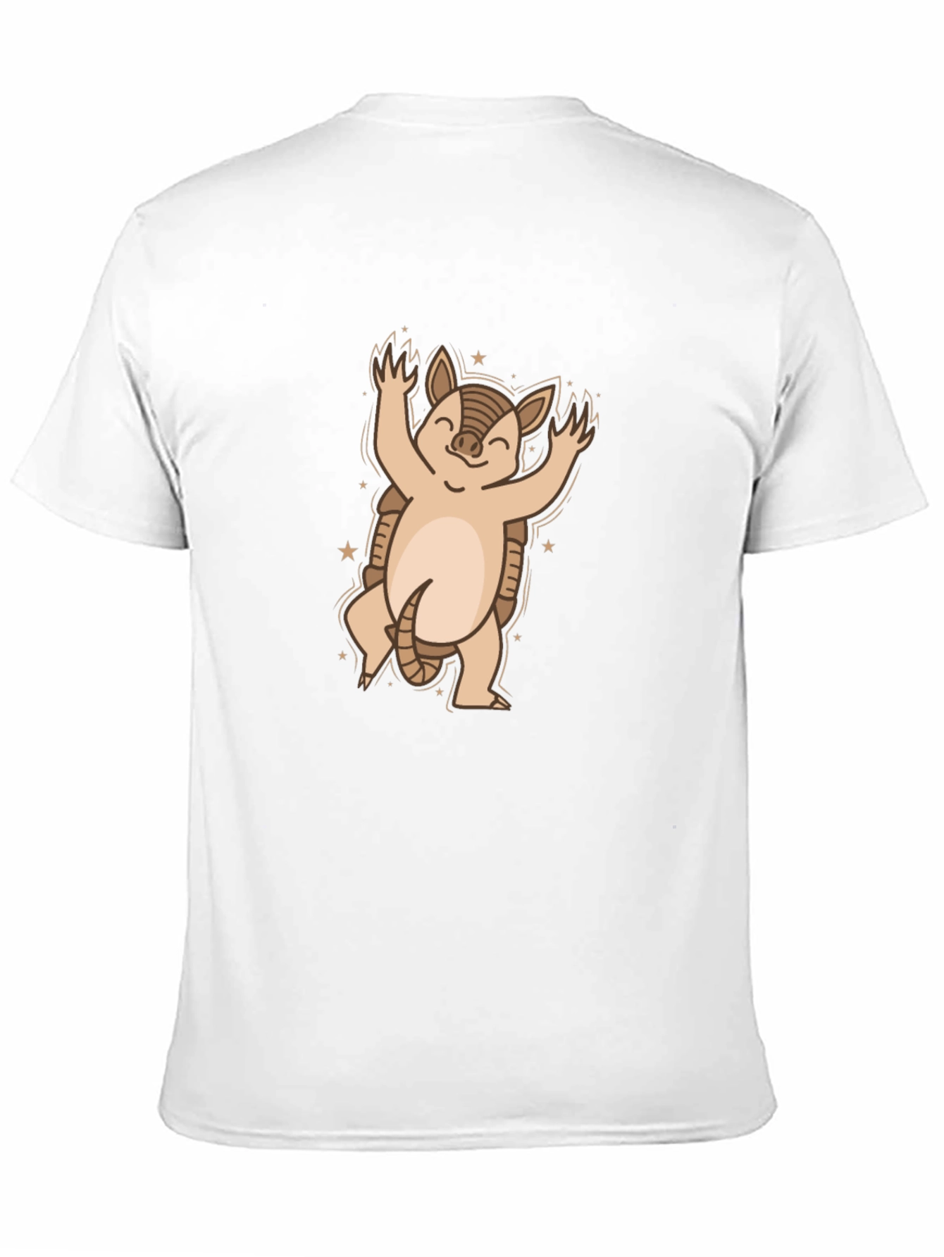 Armadillo Graphic Tee - Cute Cartoon Animal Shirt