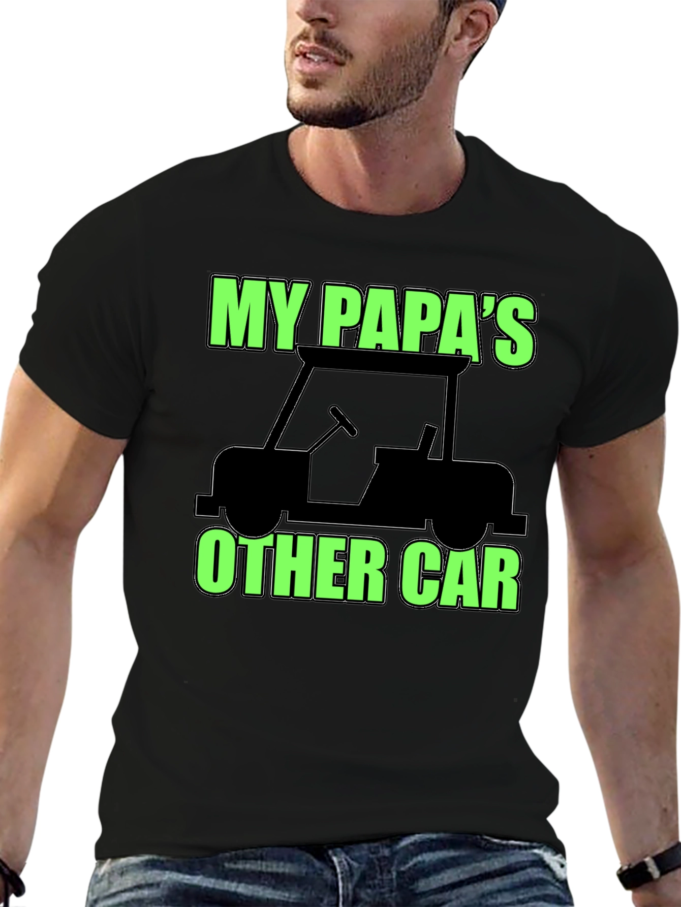 My Papas Other Car Black T-Shirt