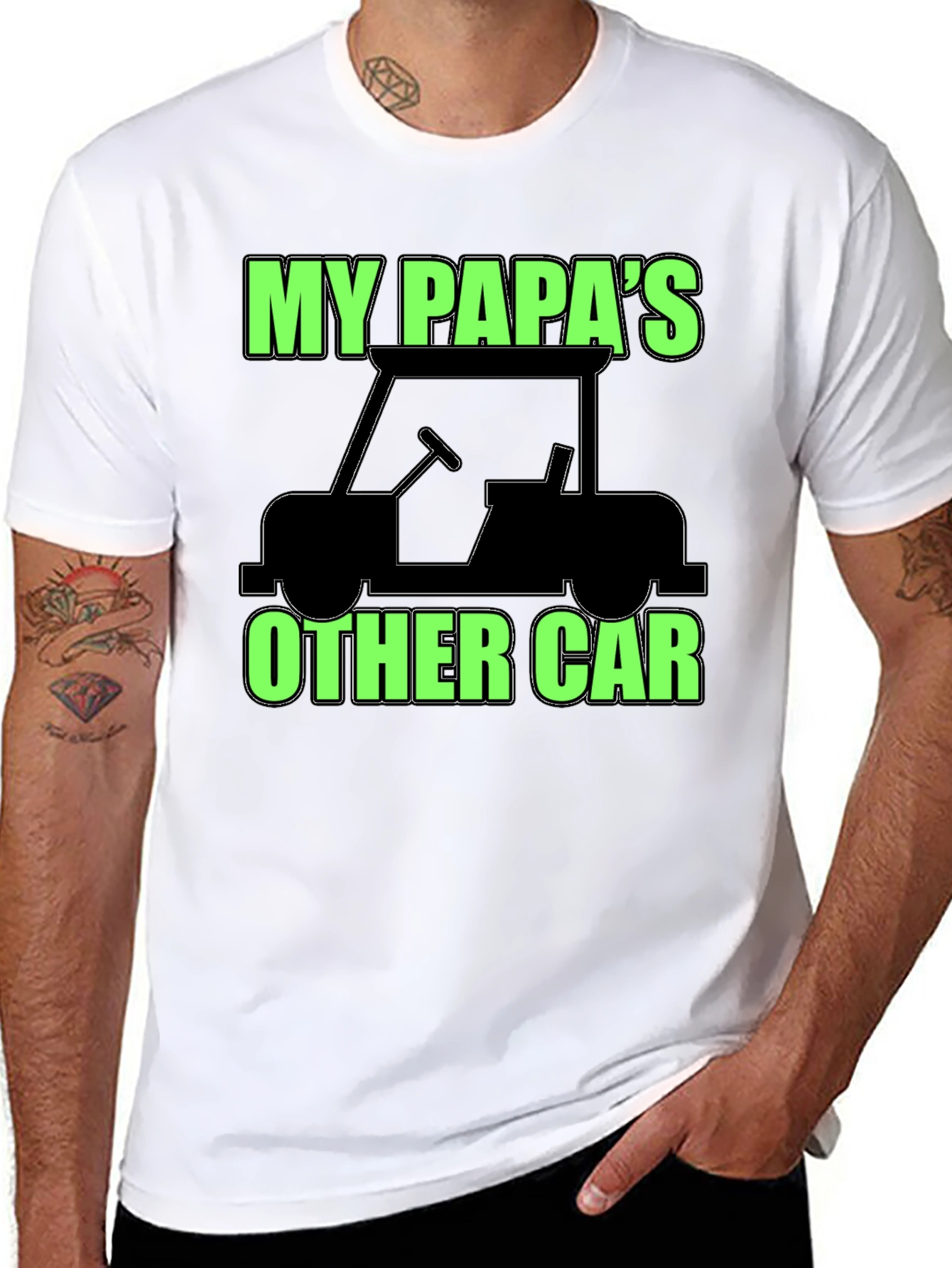 My Papas Other Car Black T-Shirt