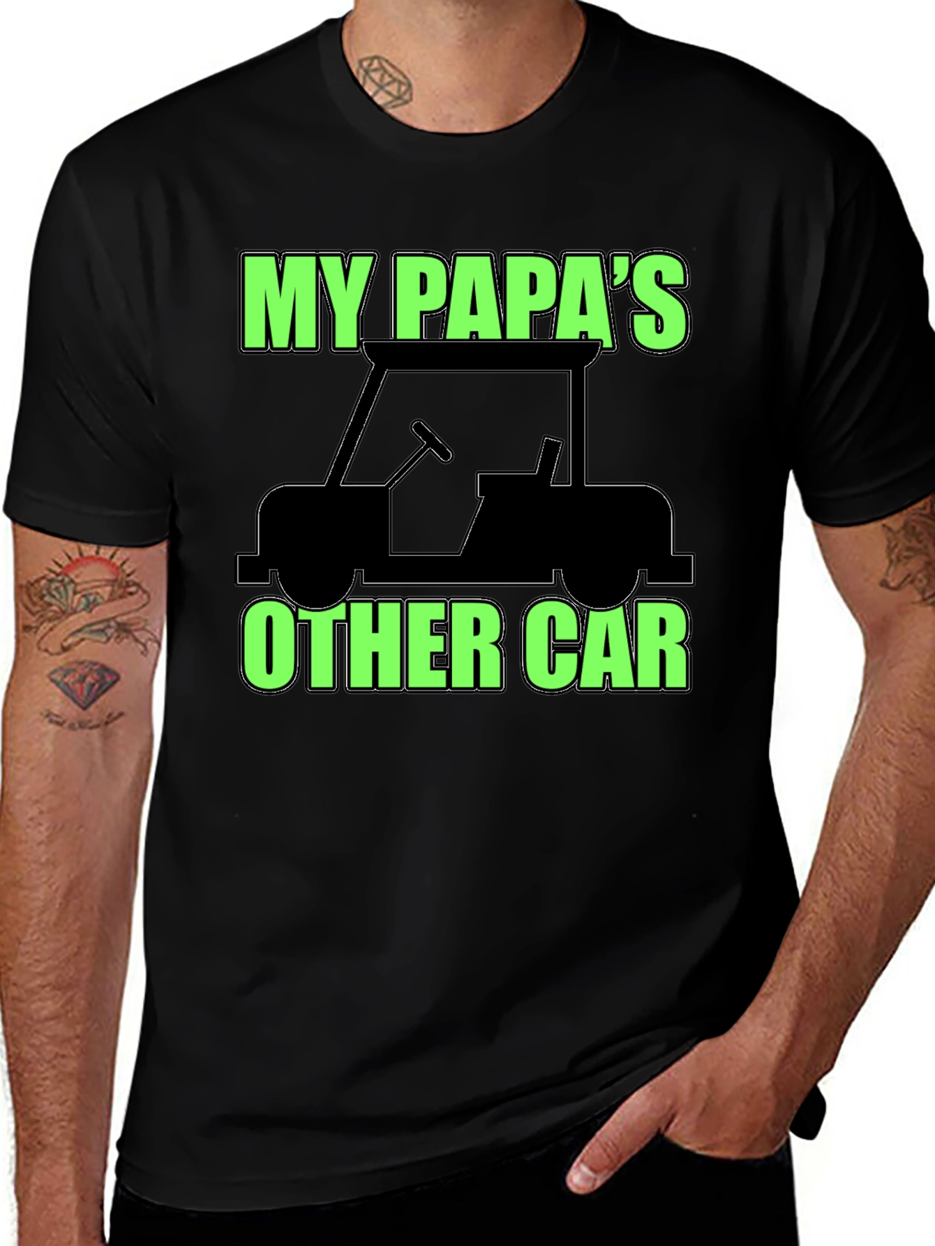 My Papas Other Car Black T-Shirt