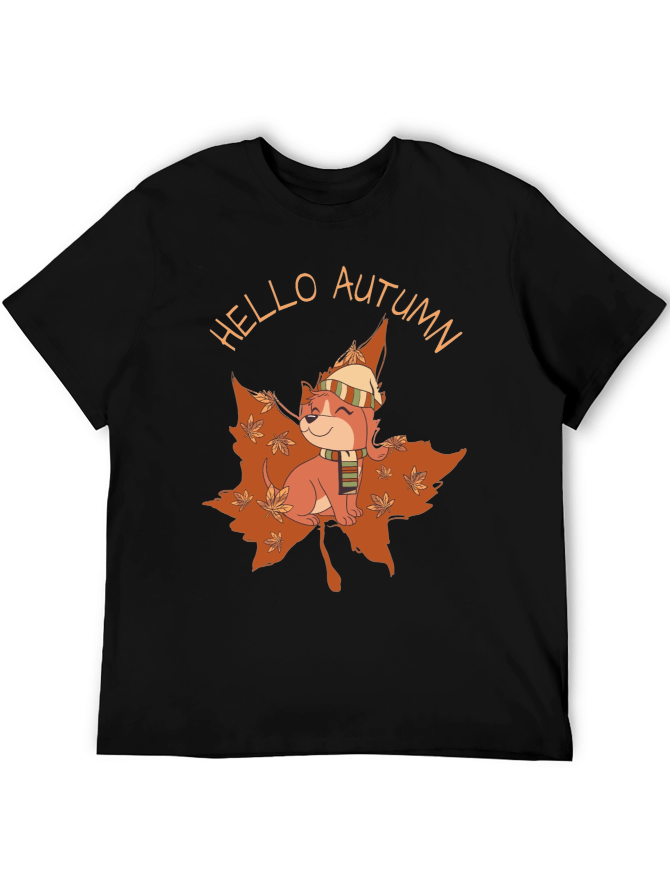 Autumn Pup T-Shirt - Hello Autumn Design
