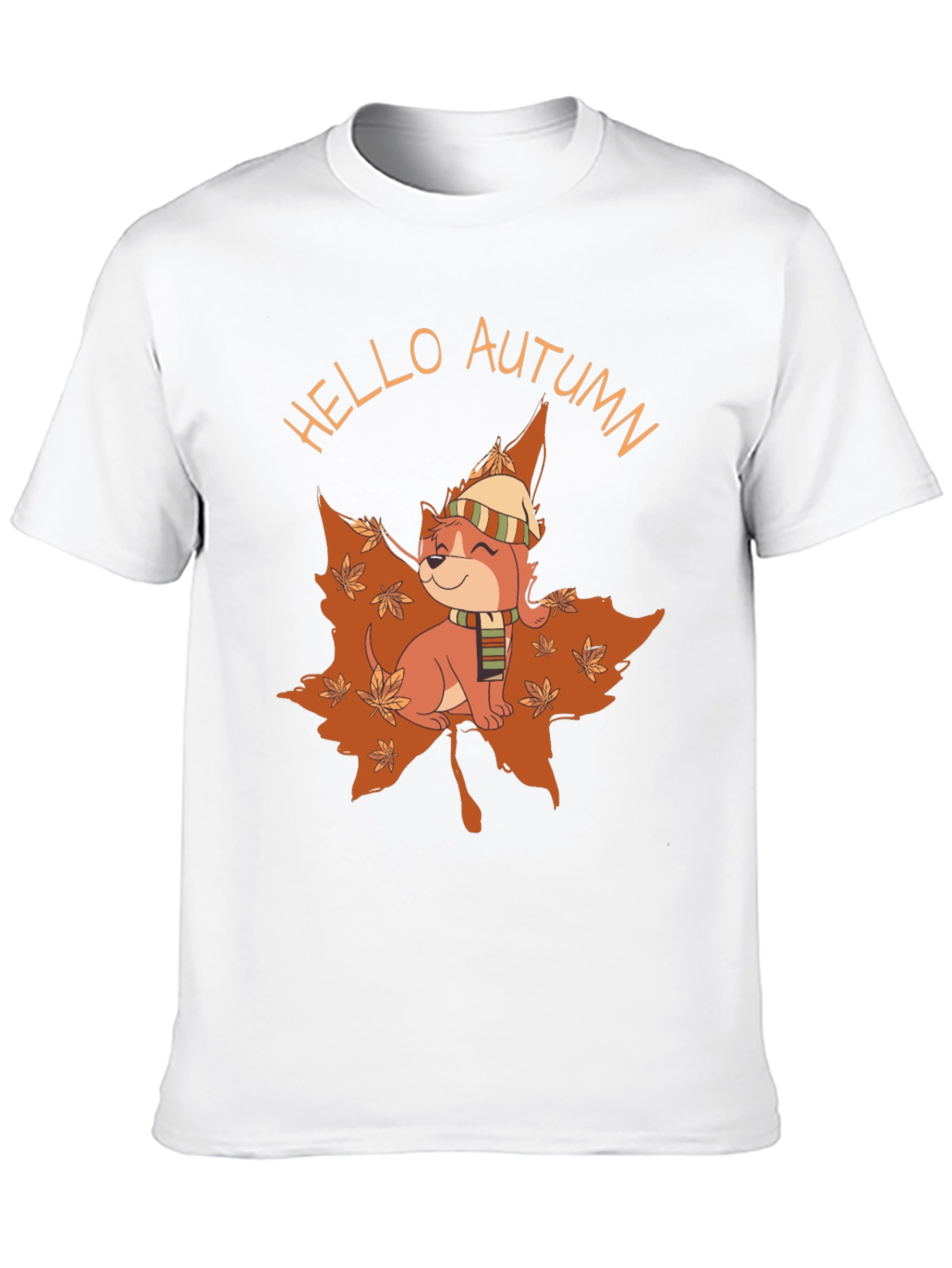 Autumn Pup T-Shirt - Hello Autumn Design