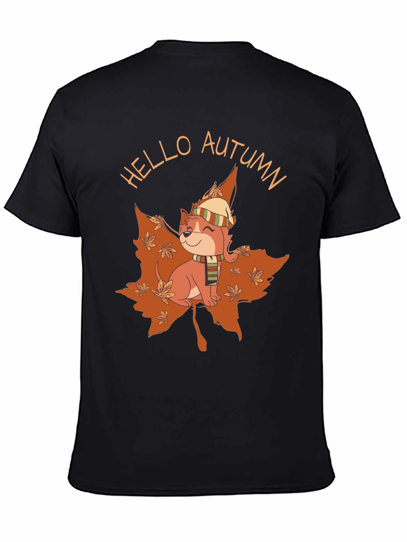 Autumn Pup T-Shirt - Hello Autumn Design
