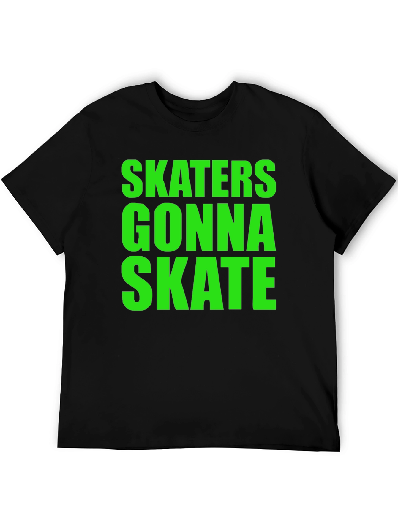 Skaters Gonna Skate Graphic Tee - Black