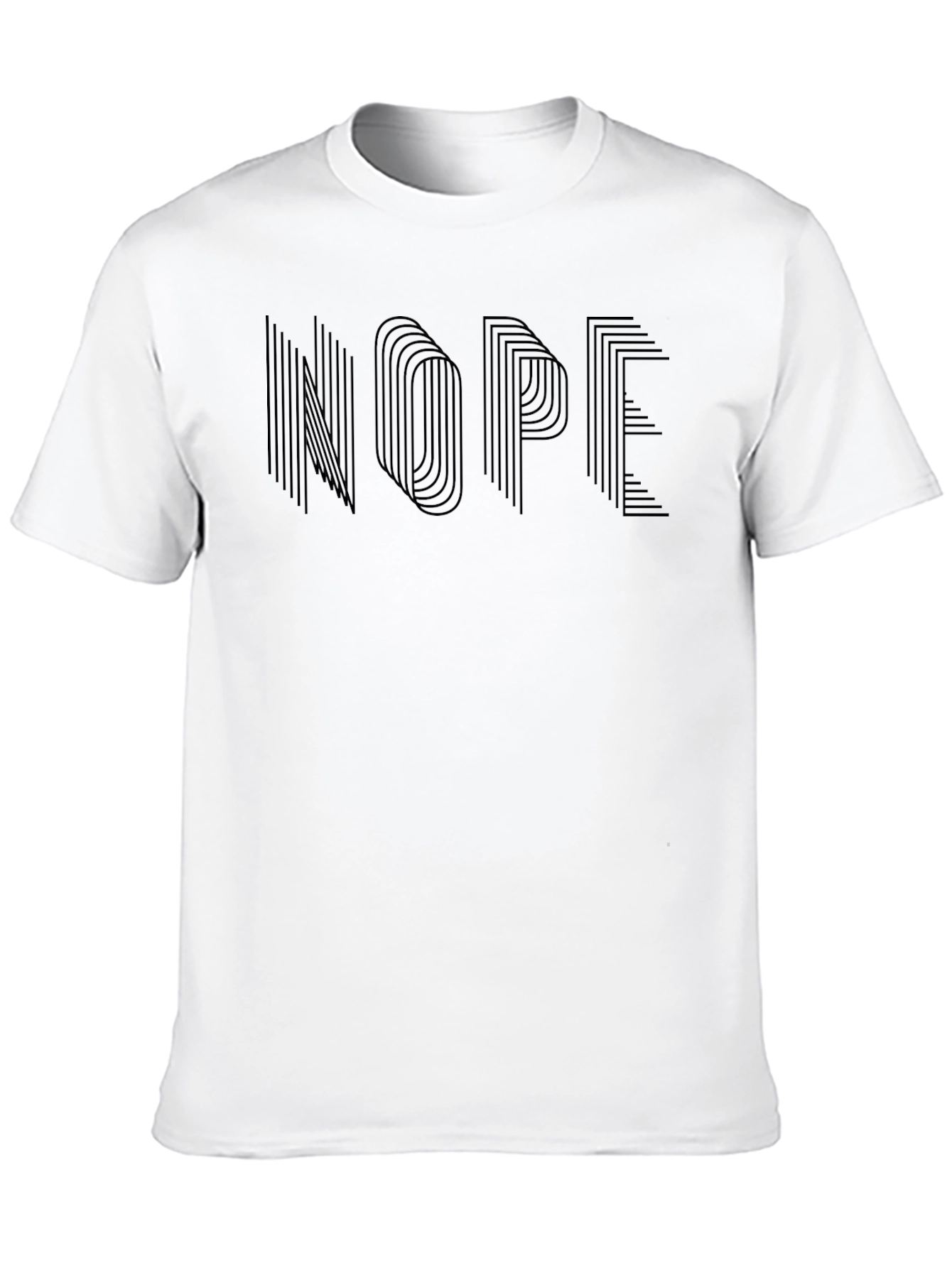 Nope Graphic Tee - Modern Minimalist Design