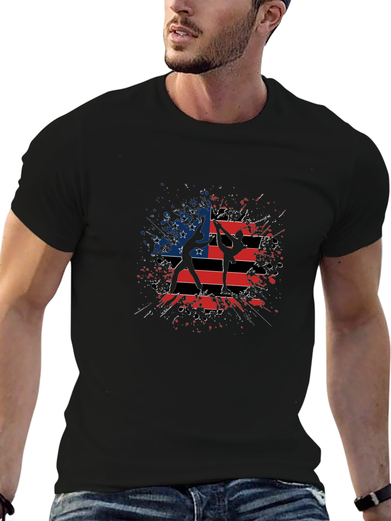 American Flag Gymnastics T-Shirt