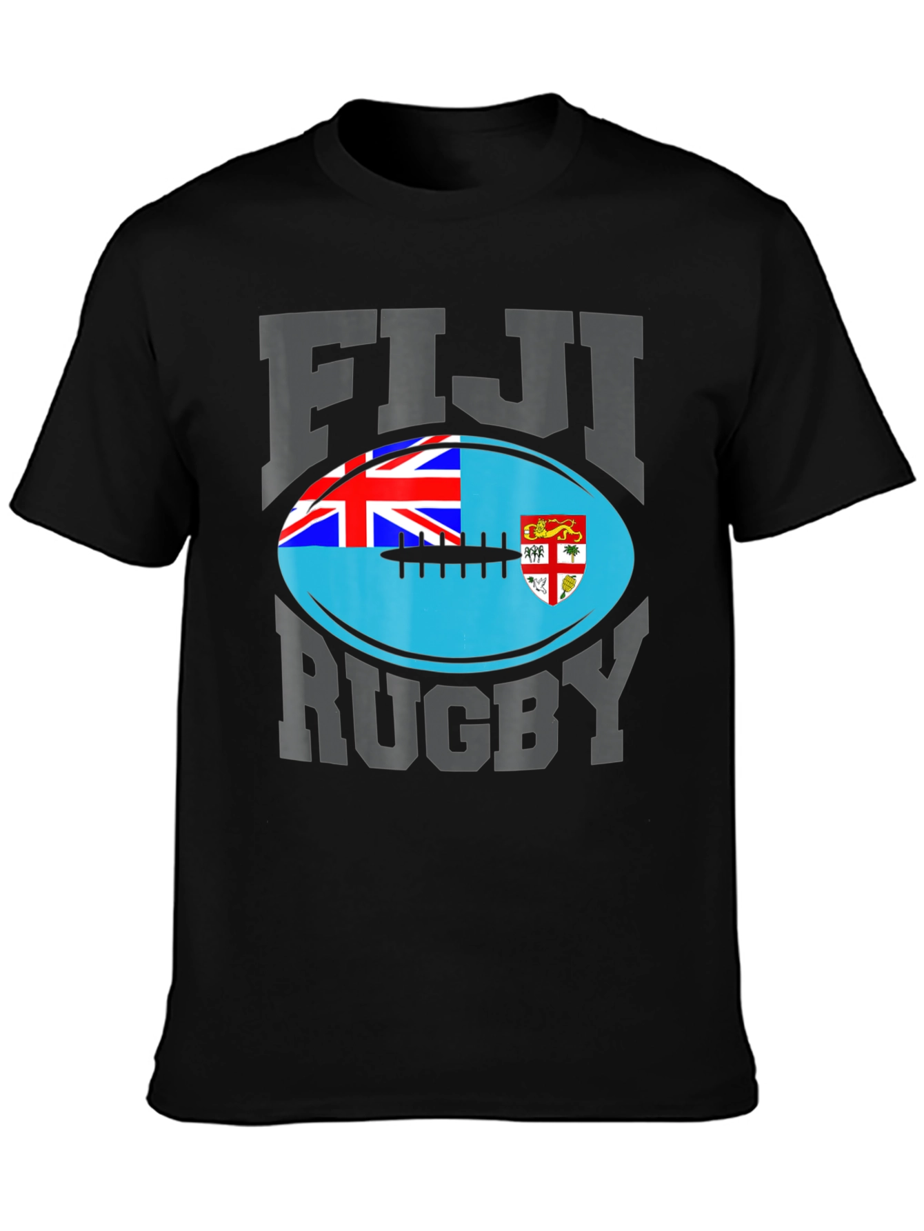 Fiji Rugby T-Shirt - National Flag Design