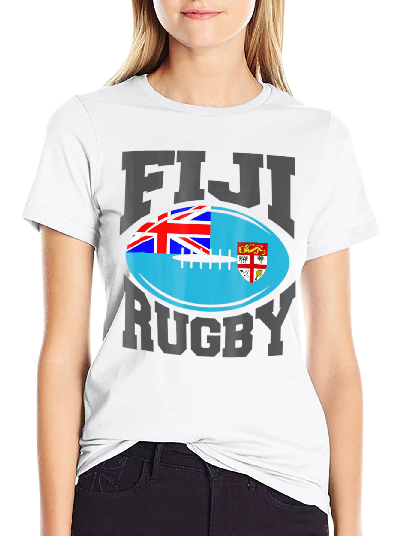 Fiji Rugby T-Shirt - National Flag Design