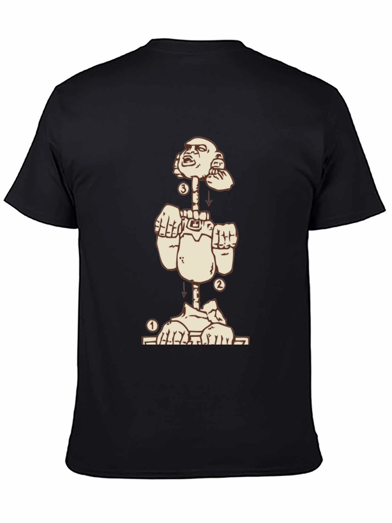 Deconstructed Man Graphic Tee - Black