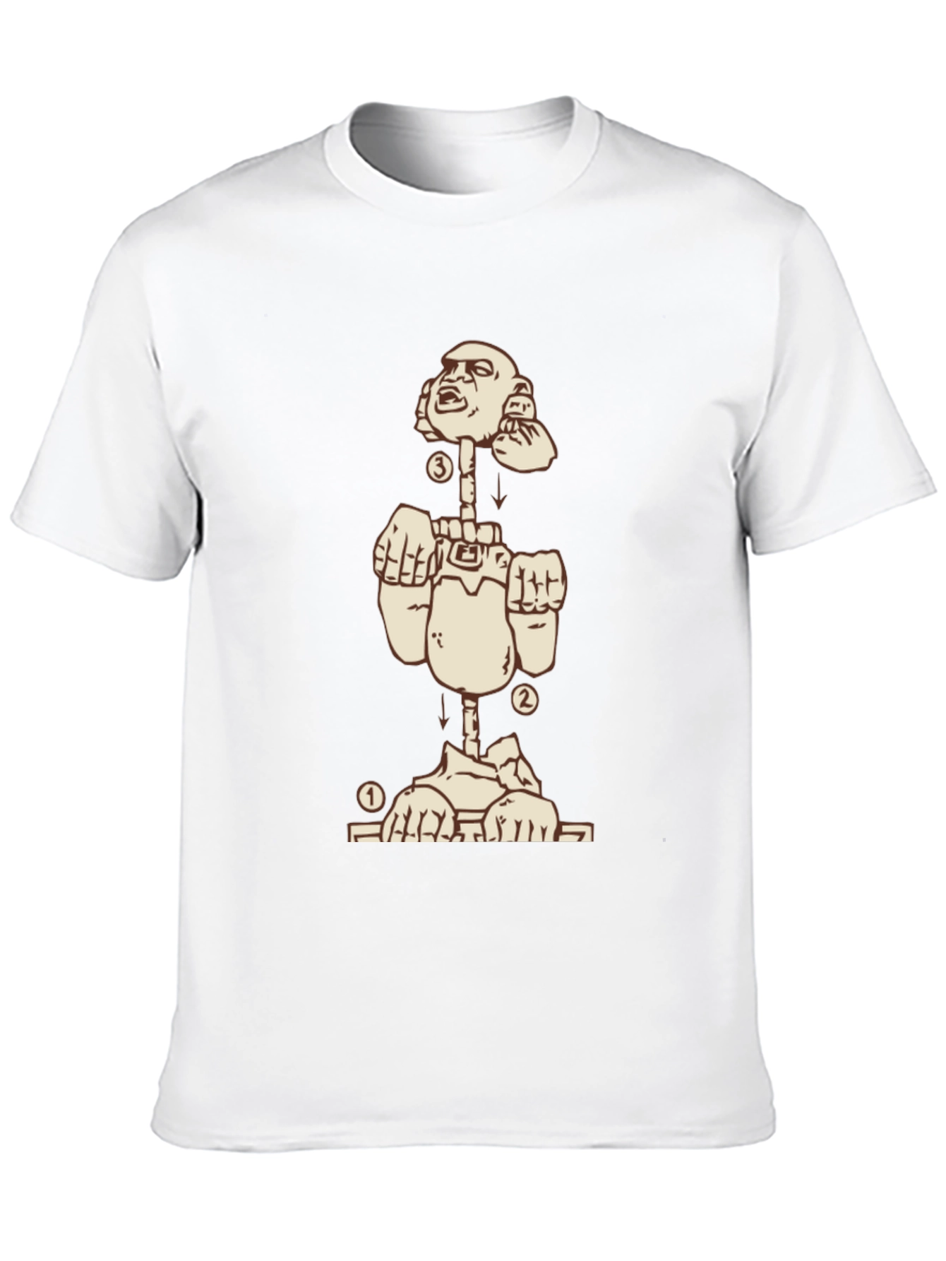 Deconstructed Man Graphic Tee - Black