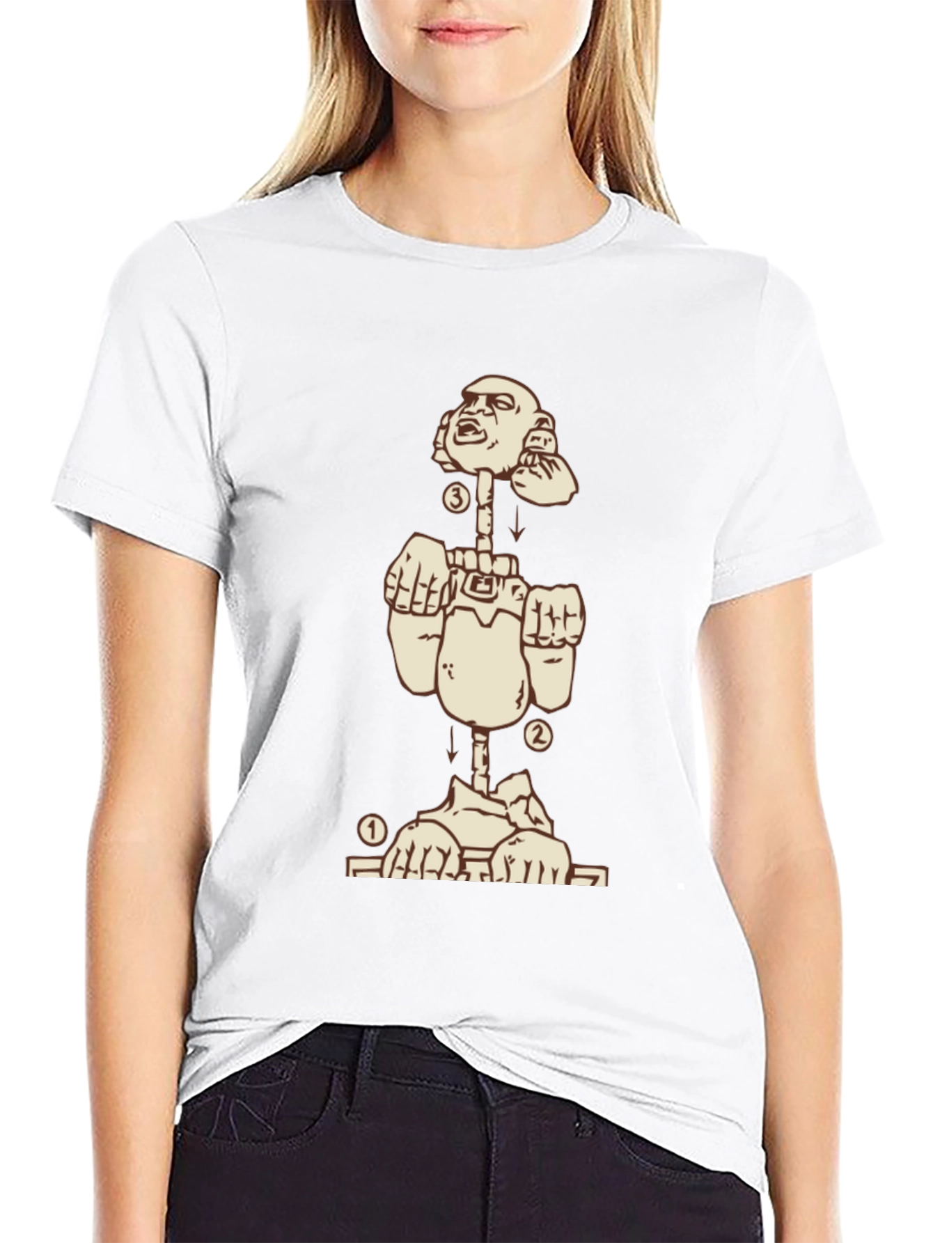 Deconstructed Man Graphic Tee - Black